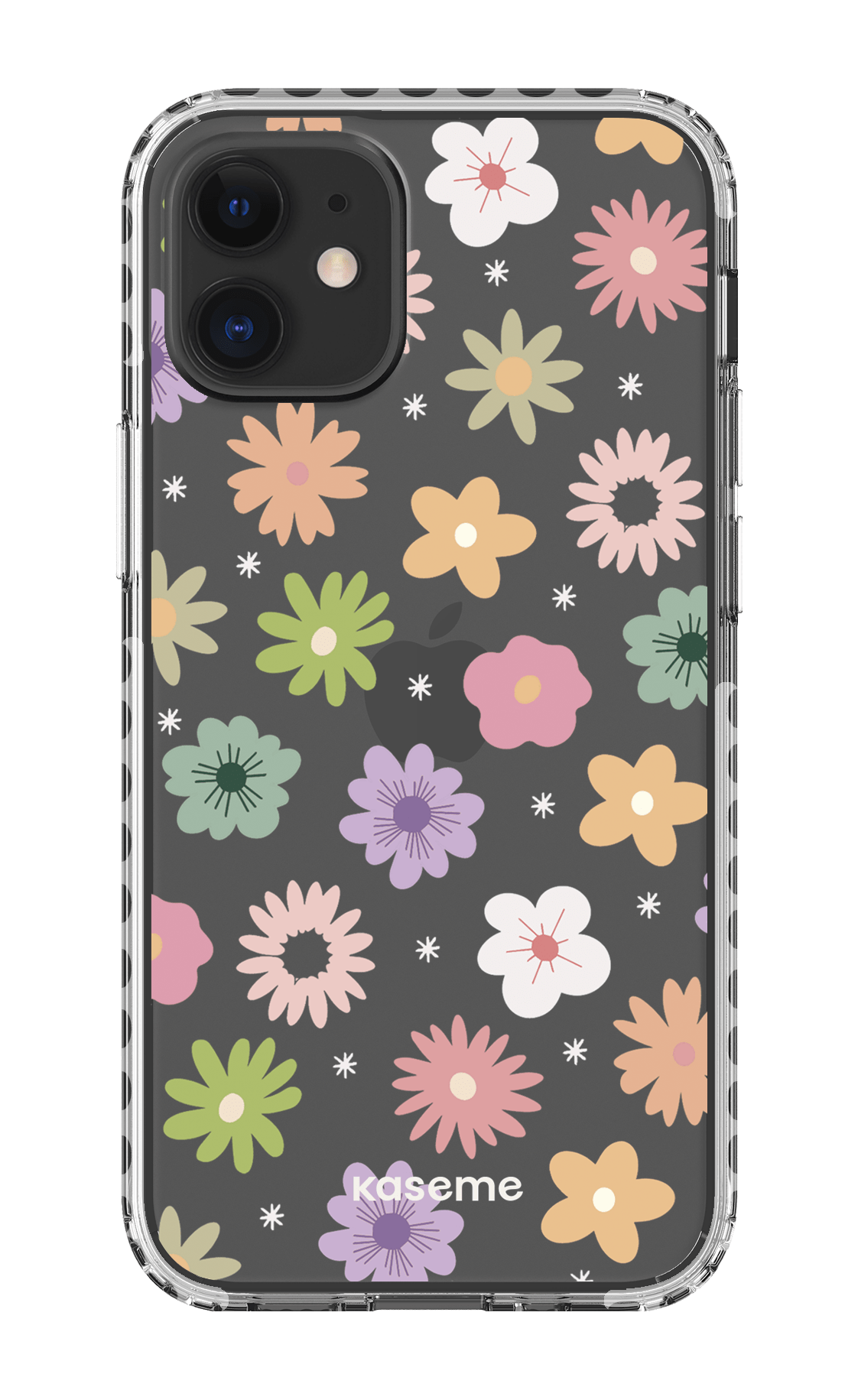 iPhone 12 Mini Clear Case - White Adore small Clear Case -