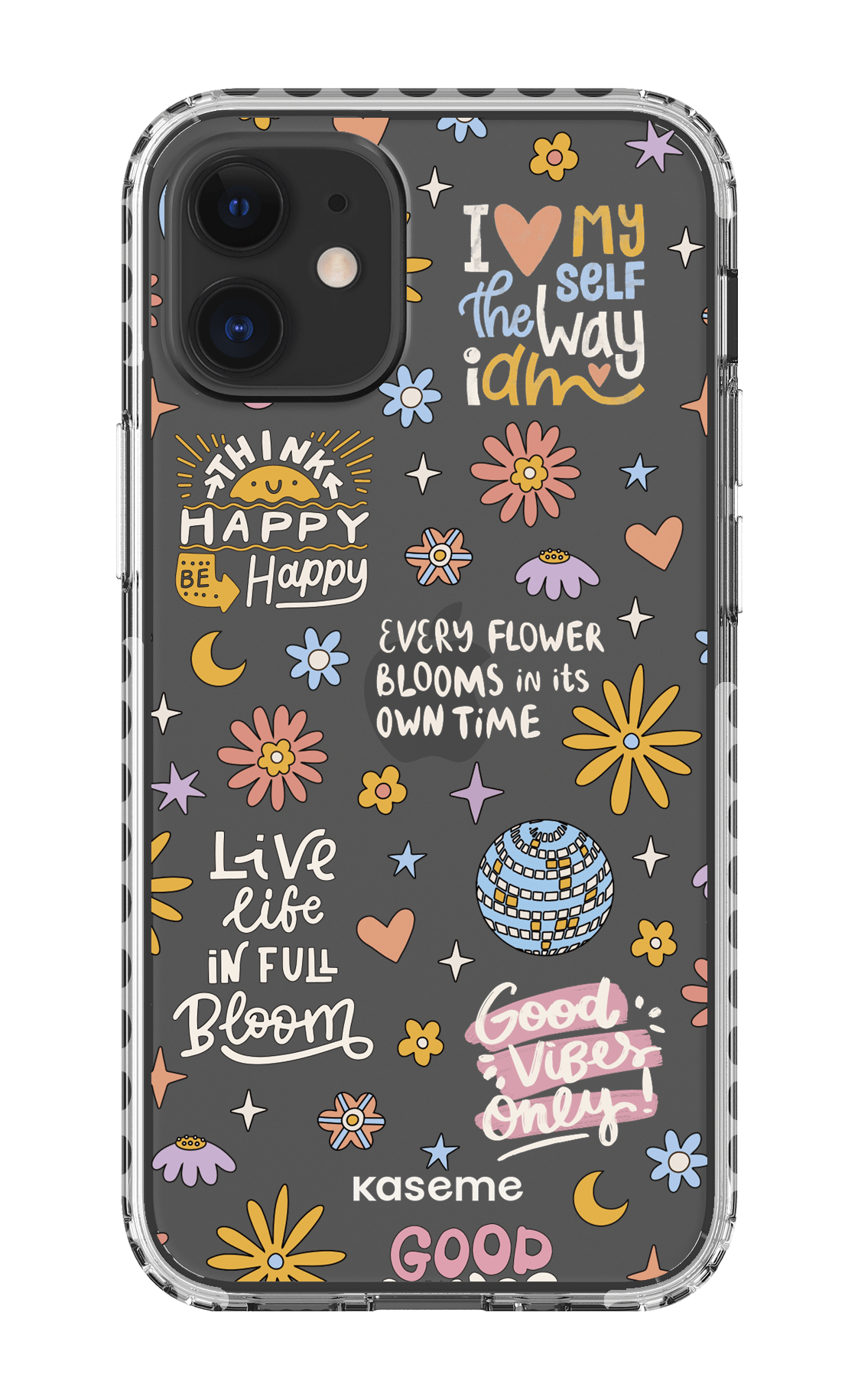 iPhone 12 Mini Clear Case - White Candid clear case -