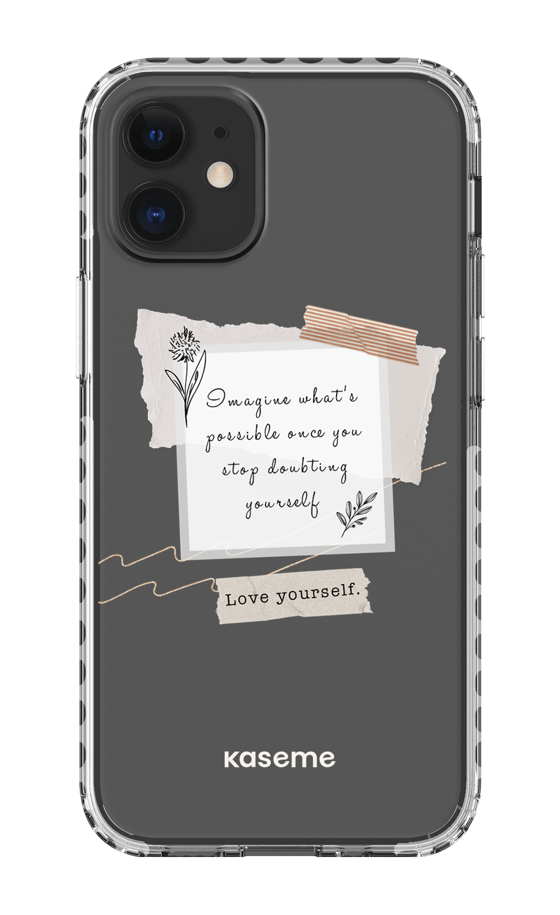 iPhone 12 Mini Clear Case - White Faith Clear Case -