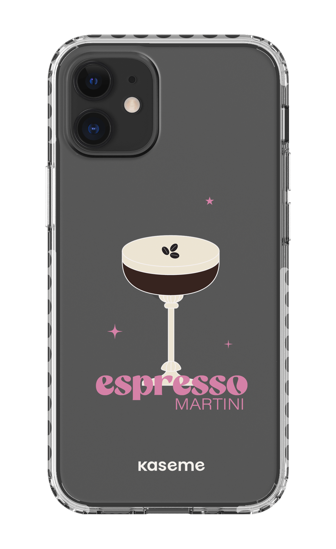 iPhone 12 Mini Clear Case - White Hold My Tiny Clear Case -