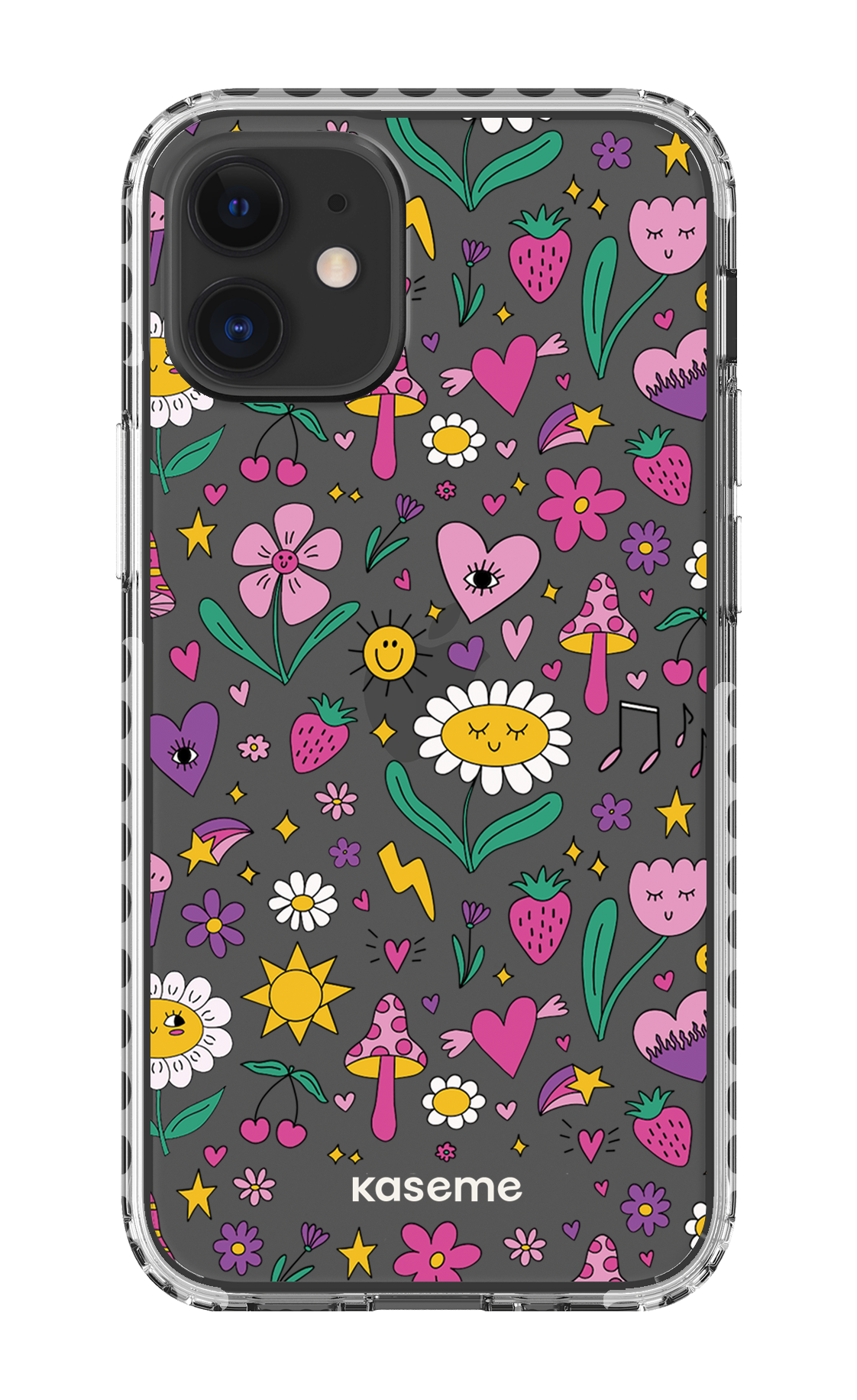 iPhone 12 Mini Clear Case - White Hypnotize Clear Case -