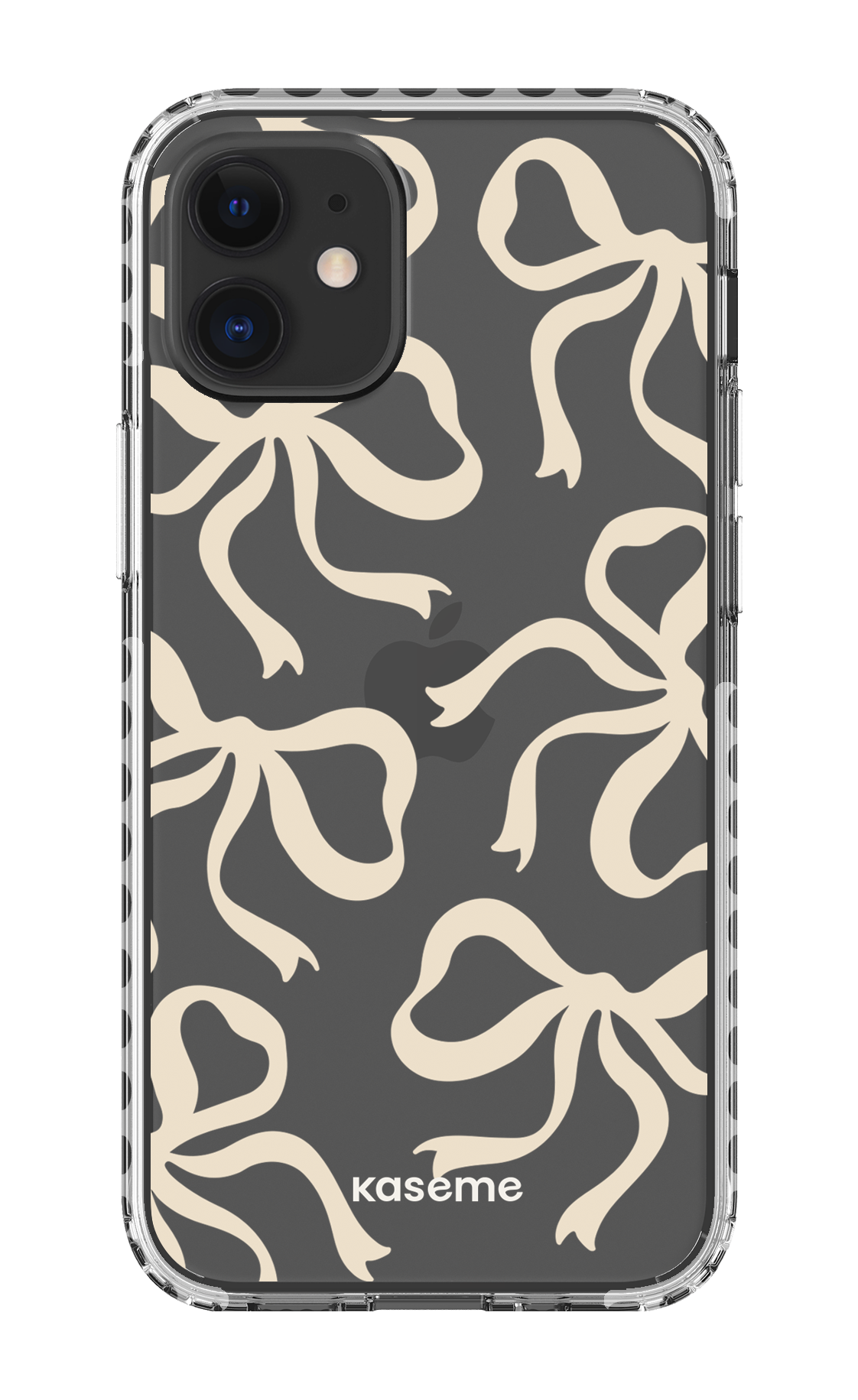 iPhone 12 Mini Clear Case - White Lace Clear Case -