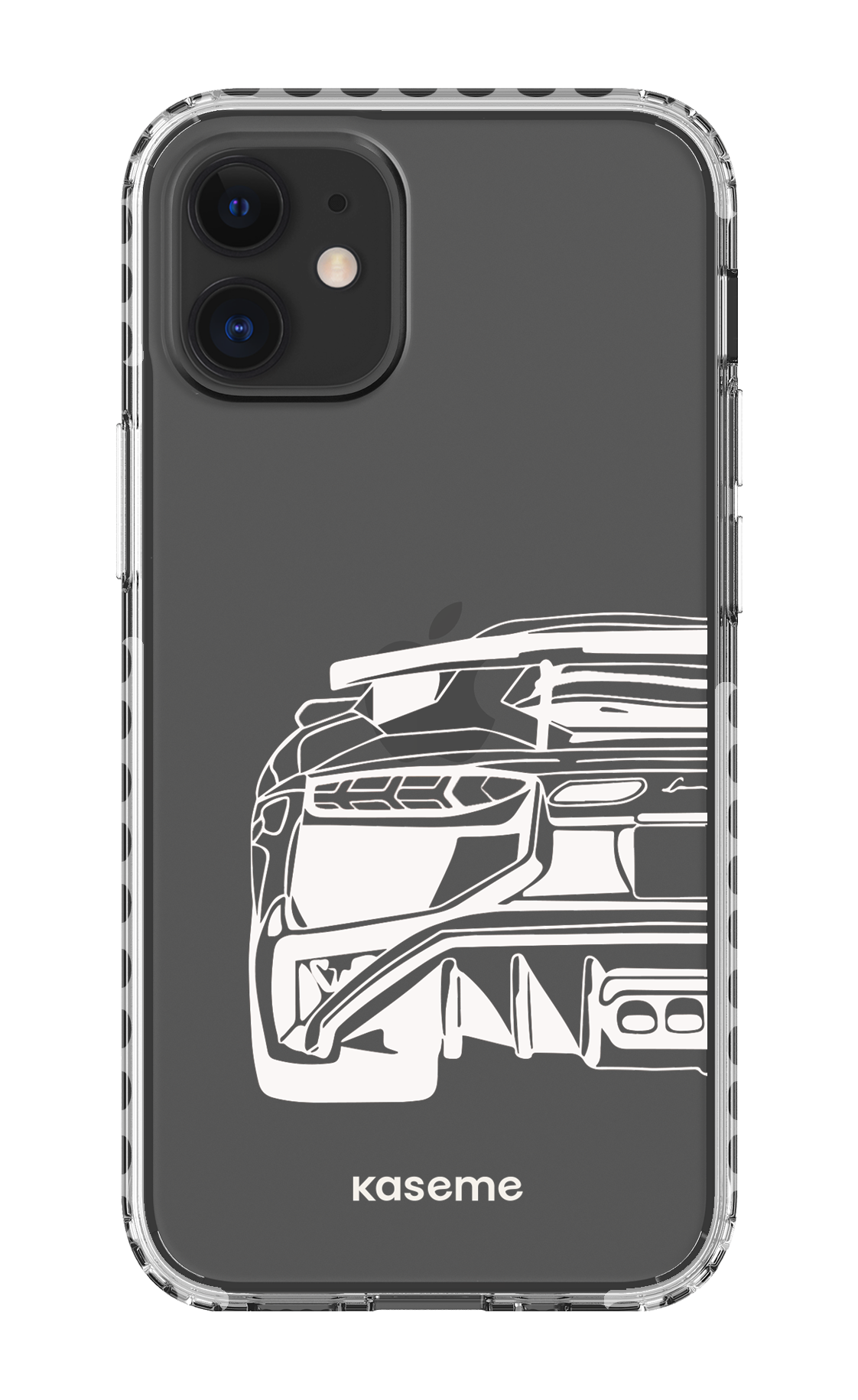 iPhone 12 Mini Clear Case - White Lambo clear case -