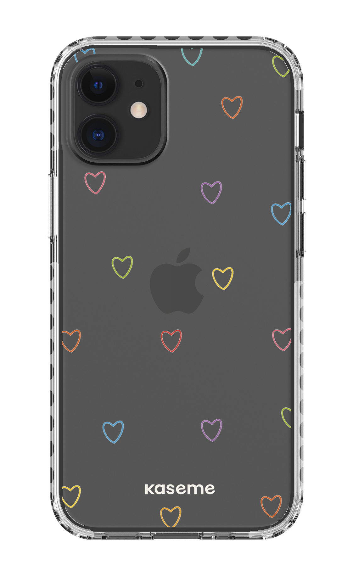 iPhone 12 Mini Clear Case - White Love Wins Clear Case -