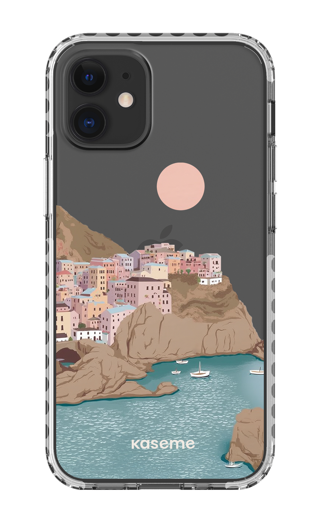 iPhone 12 Mini Clear Case - White Mediterrana Clear Case -