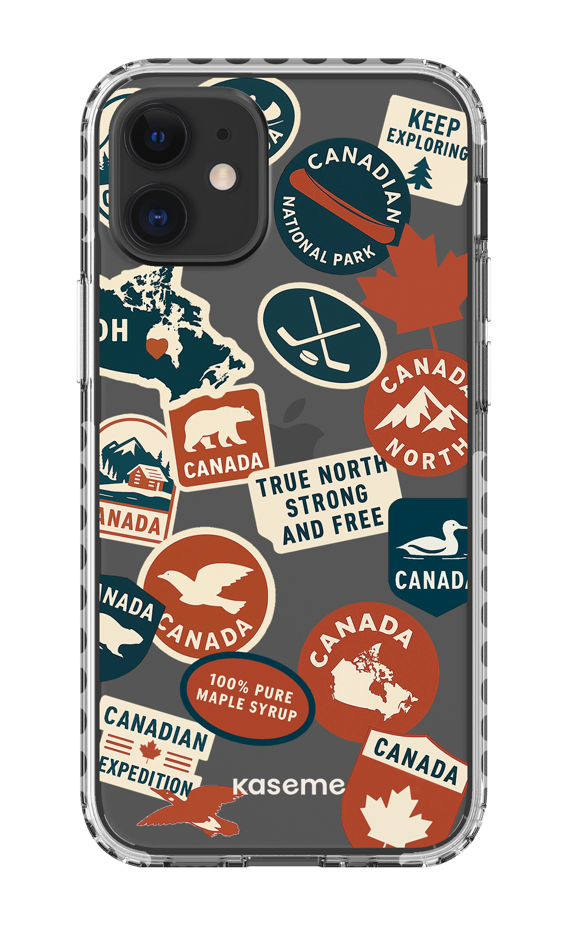 iPhone 12 Mini Clear Case - White Oh Maple -