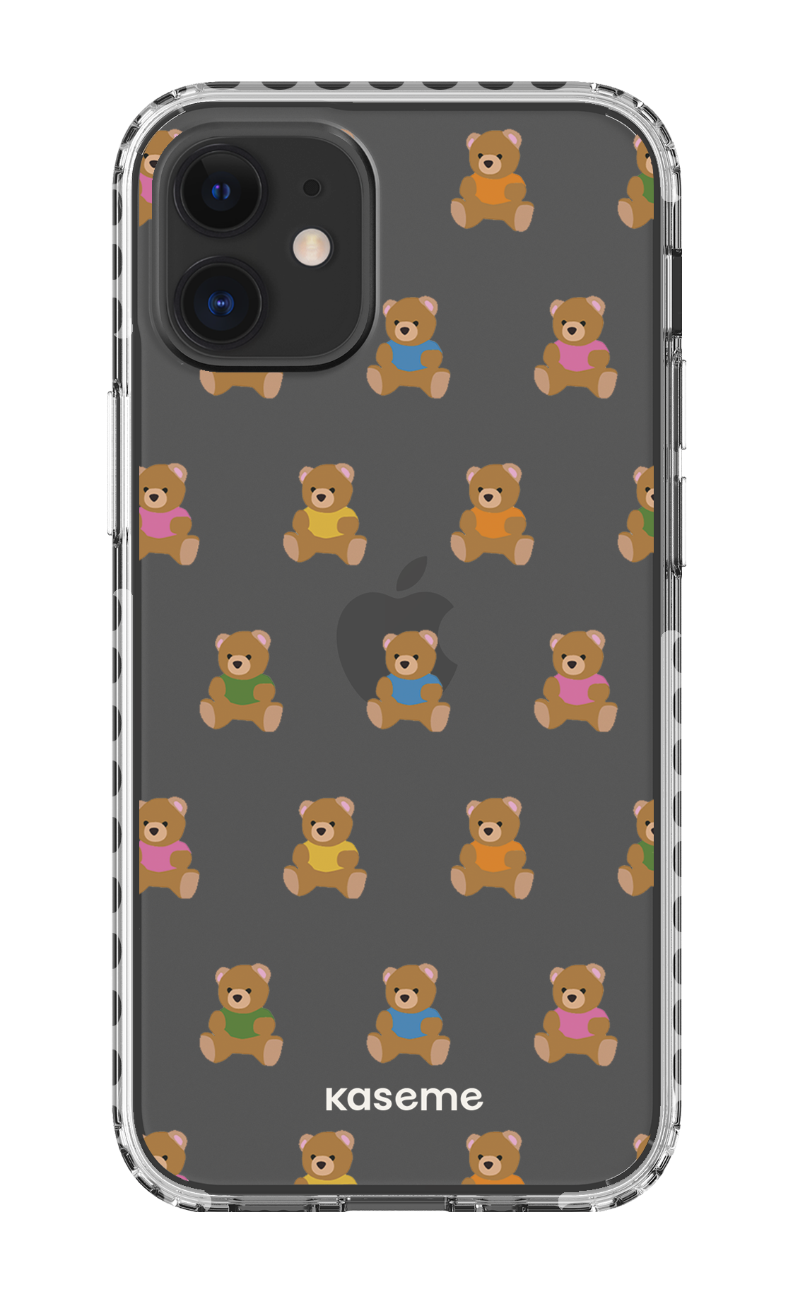 iPhone 12 Mini Clear Case - White Teddy Clear Case -