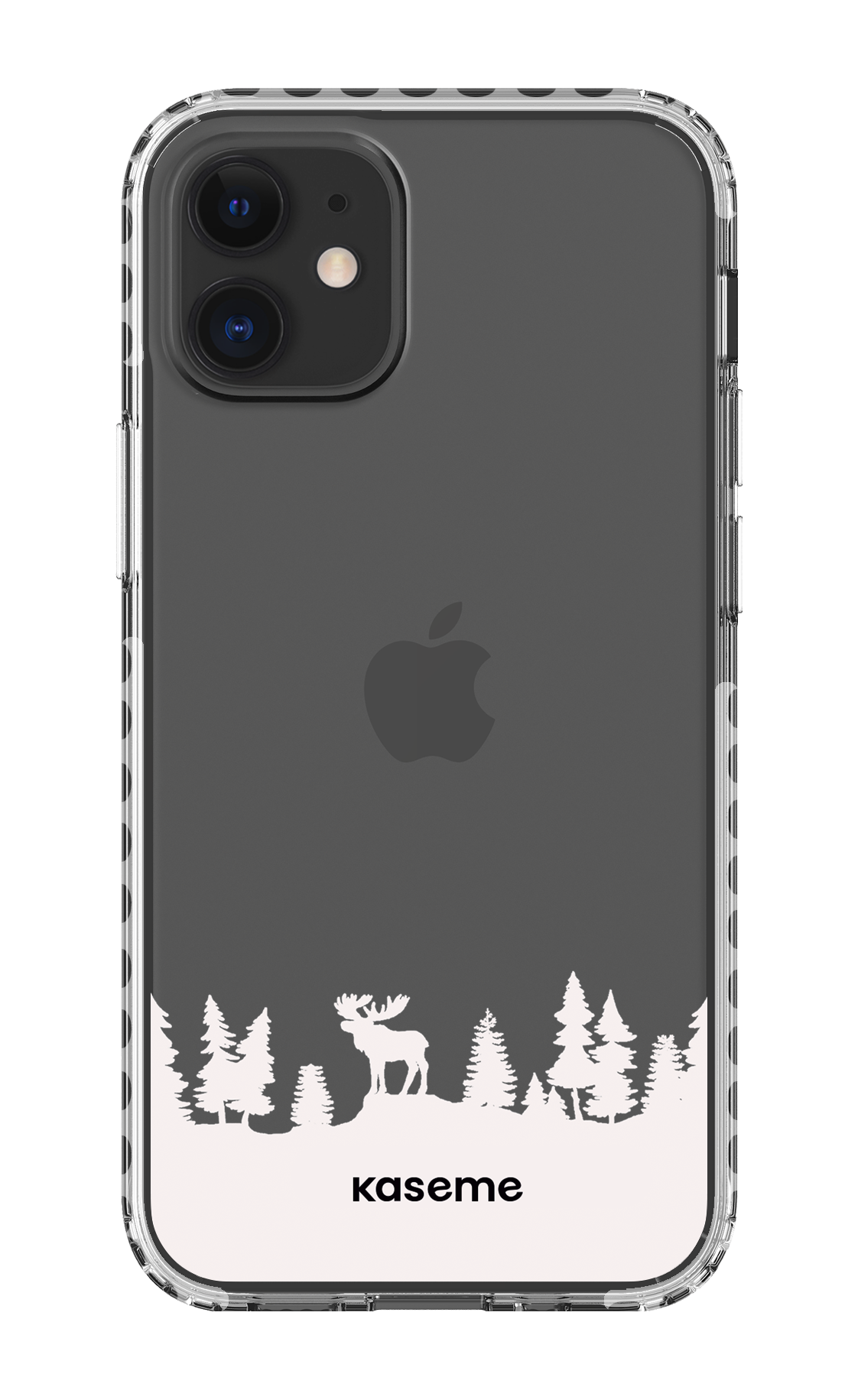 iPhone 12 Mini Clear Case - White The Moose Clear Case -
