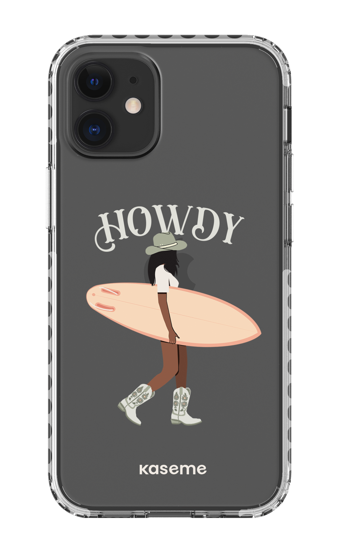 iPhone 12 Mini Clear Case - White Westsea Green Clear Case -