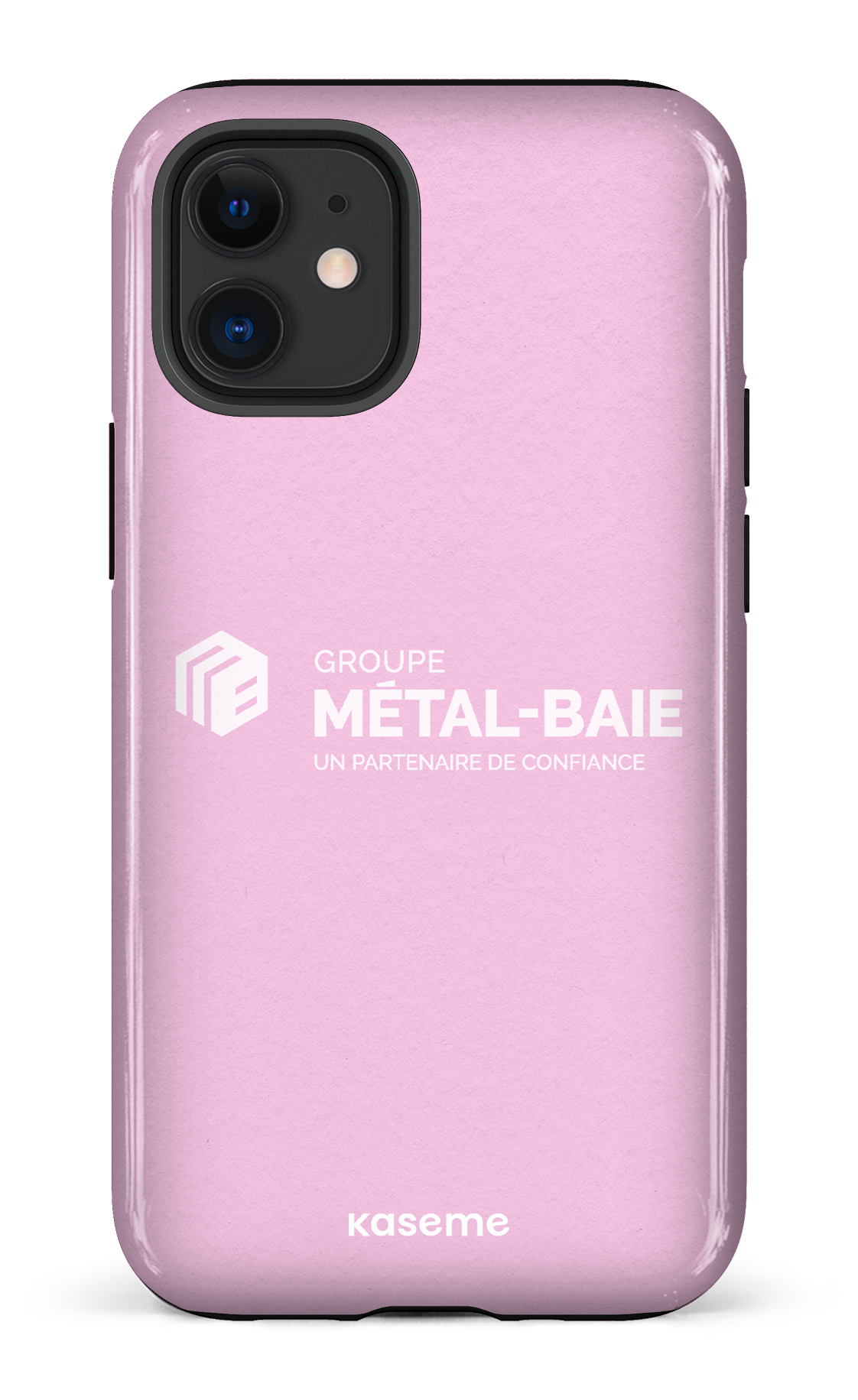 iPhone 12 Mini Tough Métal-Baie Rose -