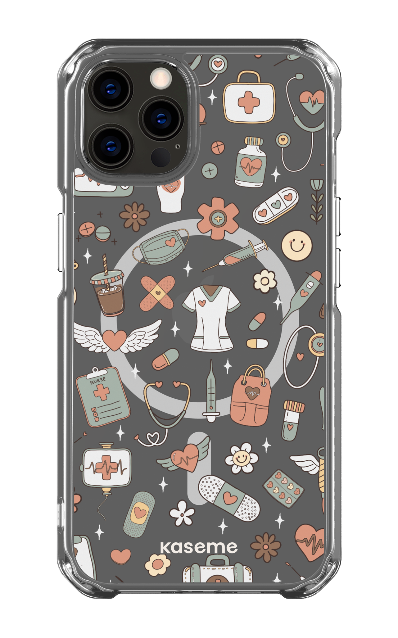 iPhone 12 Pro Clear Case - Magsafe Code Clear Case -