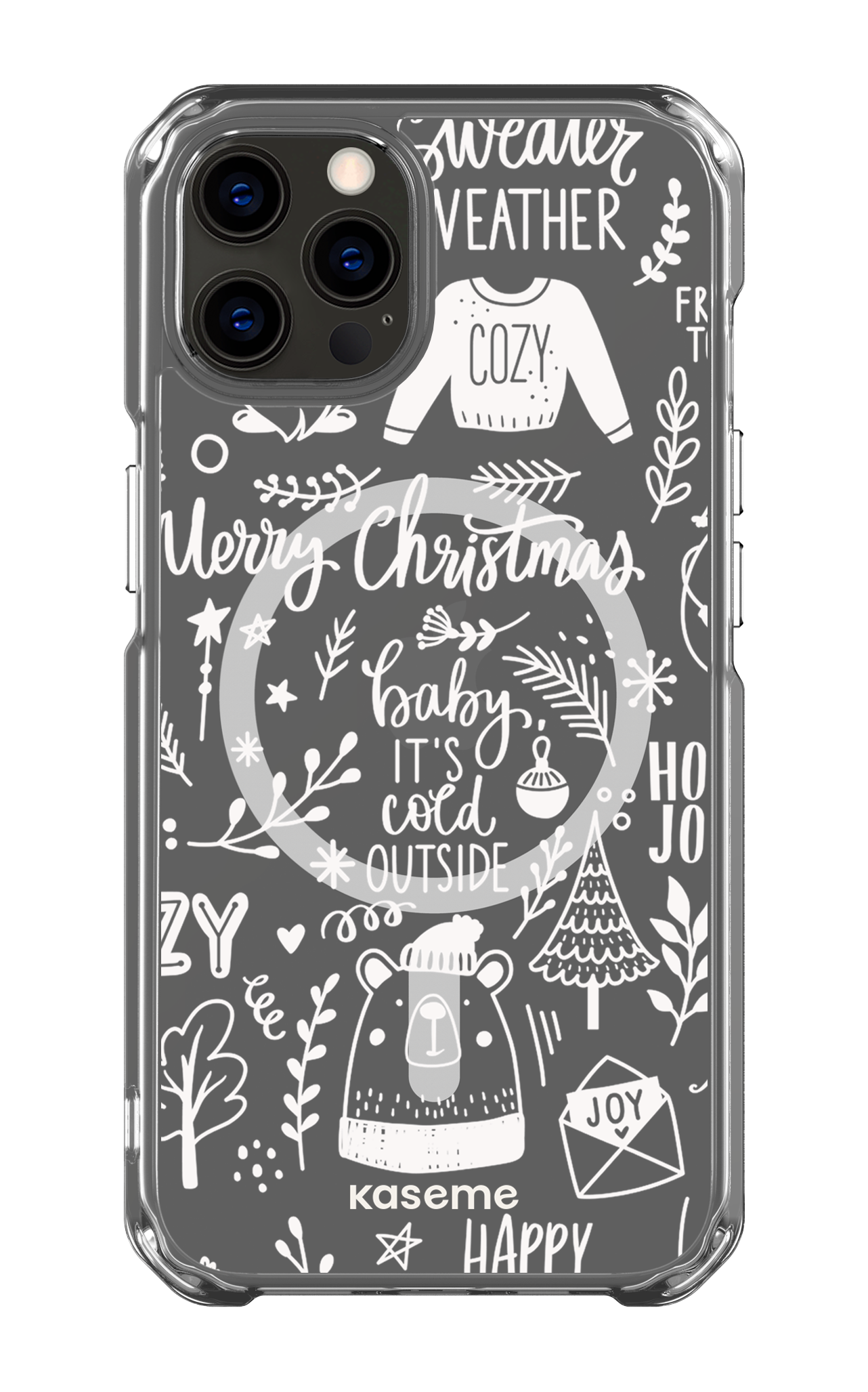 iPhone 12 Pro Clear Case - Magsafe Cold Nights Clear Case -