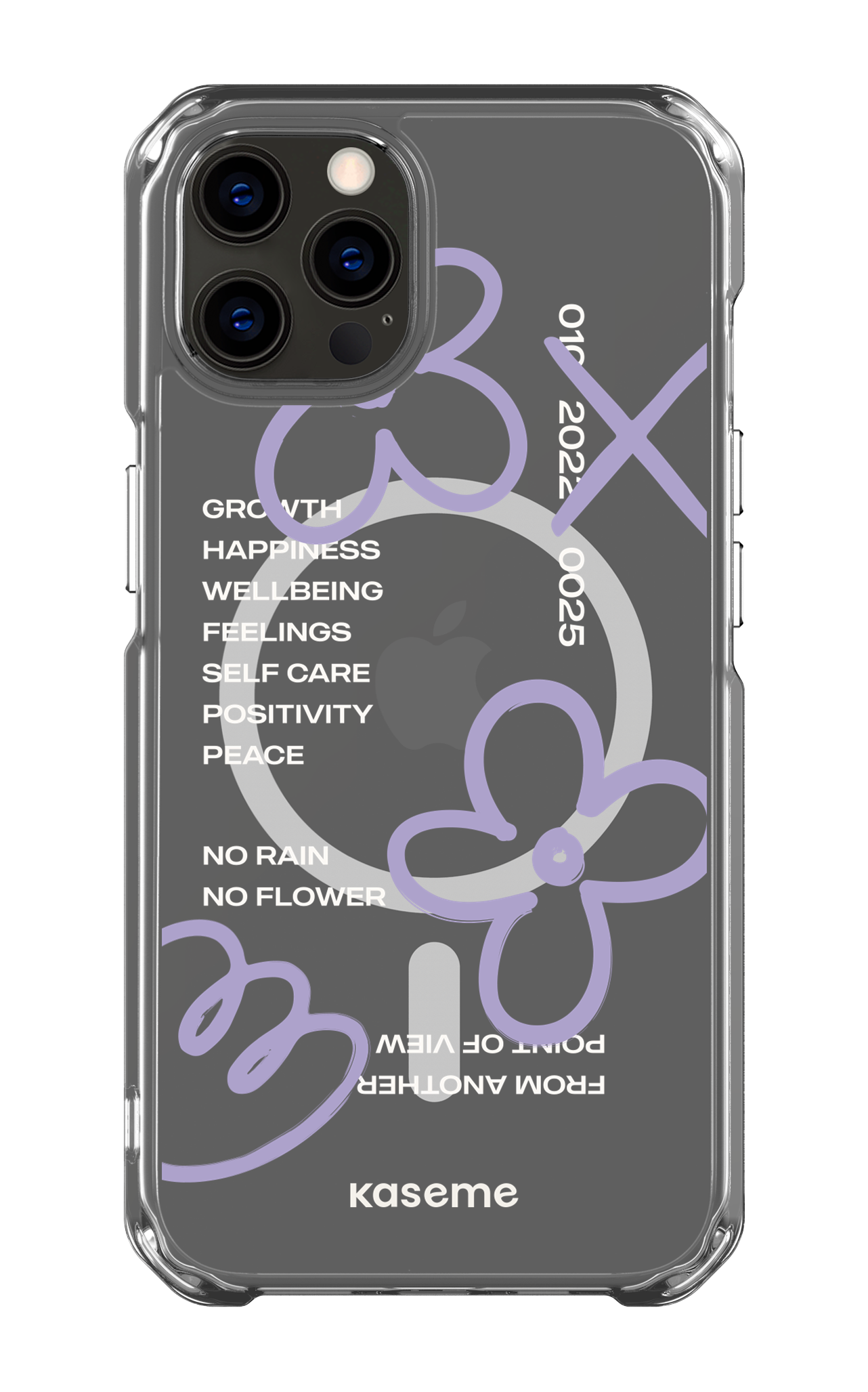 iPhone 12 Pro Clear Case - Magsafe Feelings purple Clear Case -