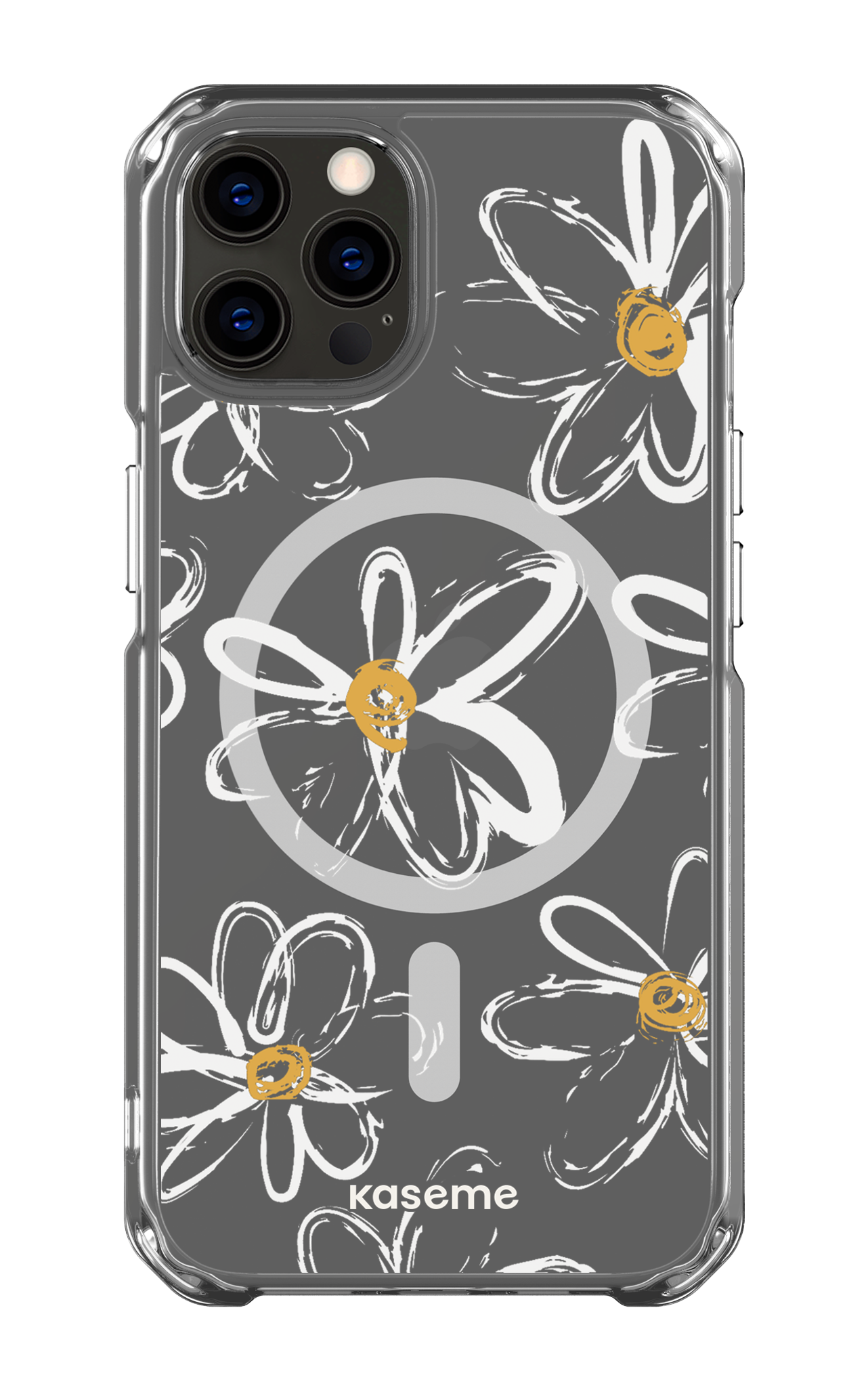 iPhone 12 Pro Clear Case - Magsafe Give me flowers Clear Case -