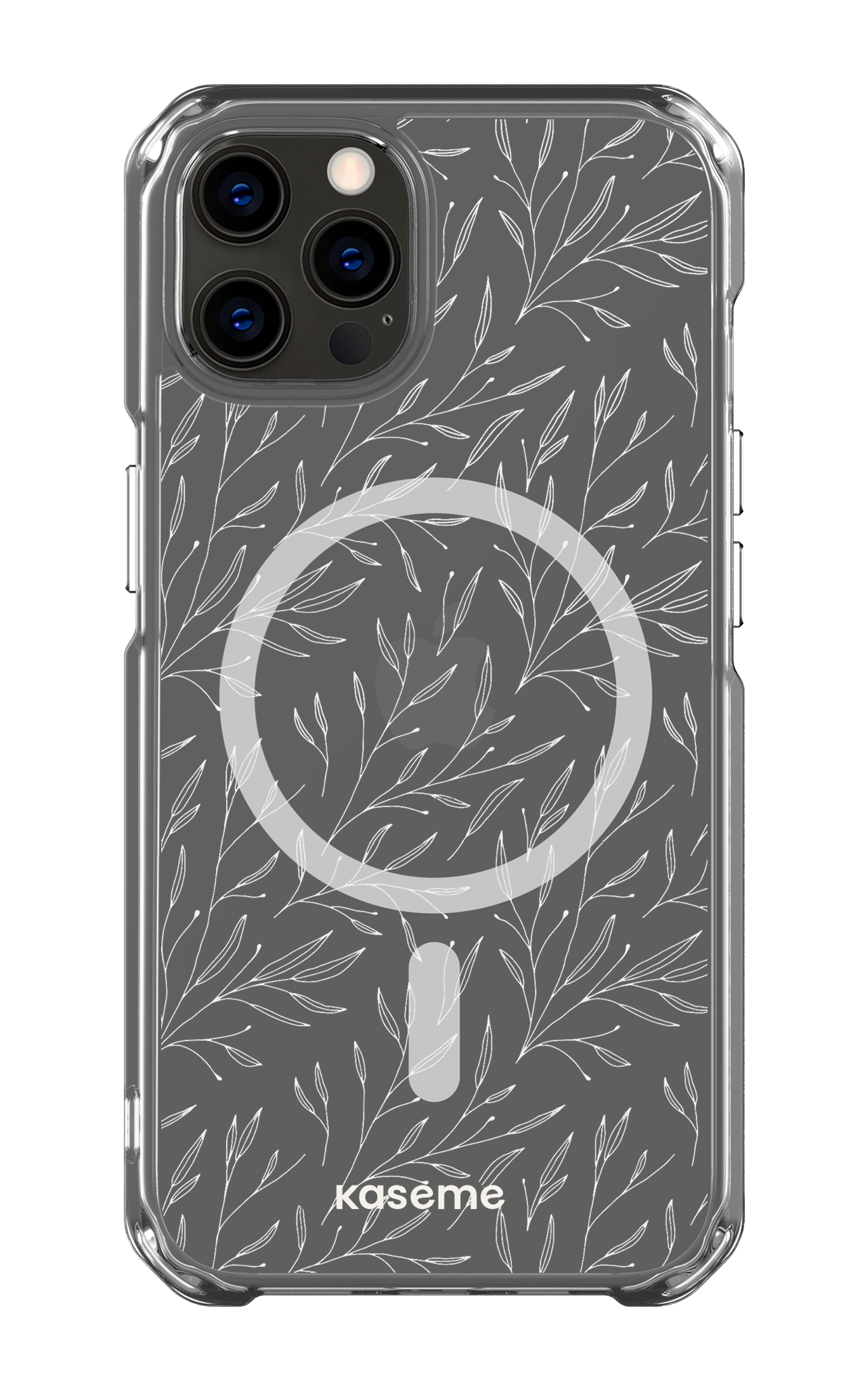 iPhone 12 Pro Clear Case - Magsafe Hibiscus Clear Case -