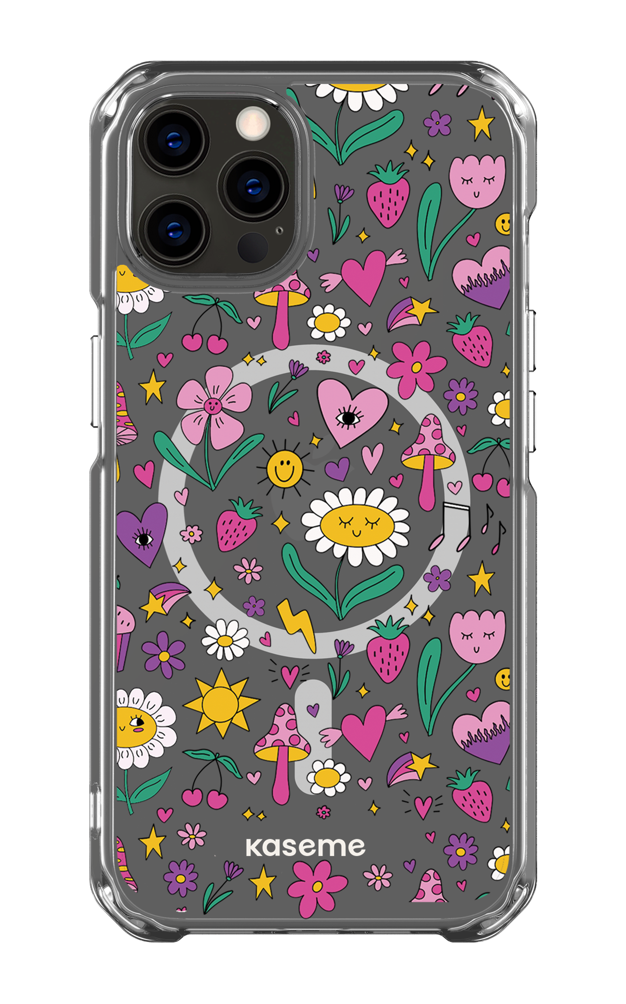 iPhone 12 Pro Clear Case - Magsafe Hypnotize Clear Case -