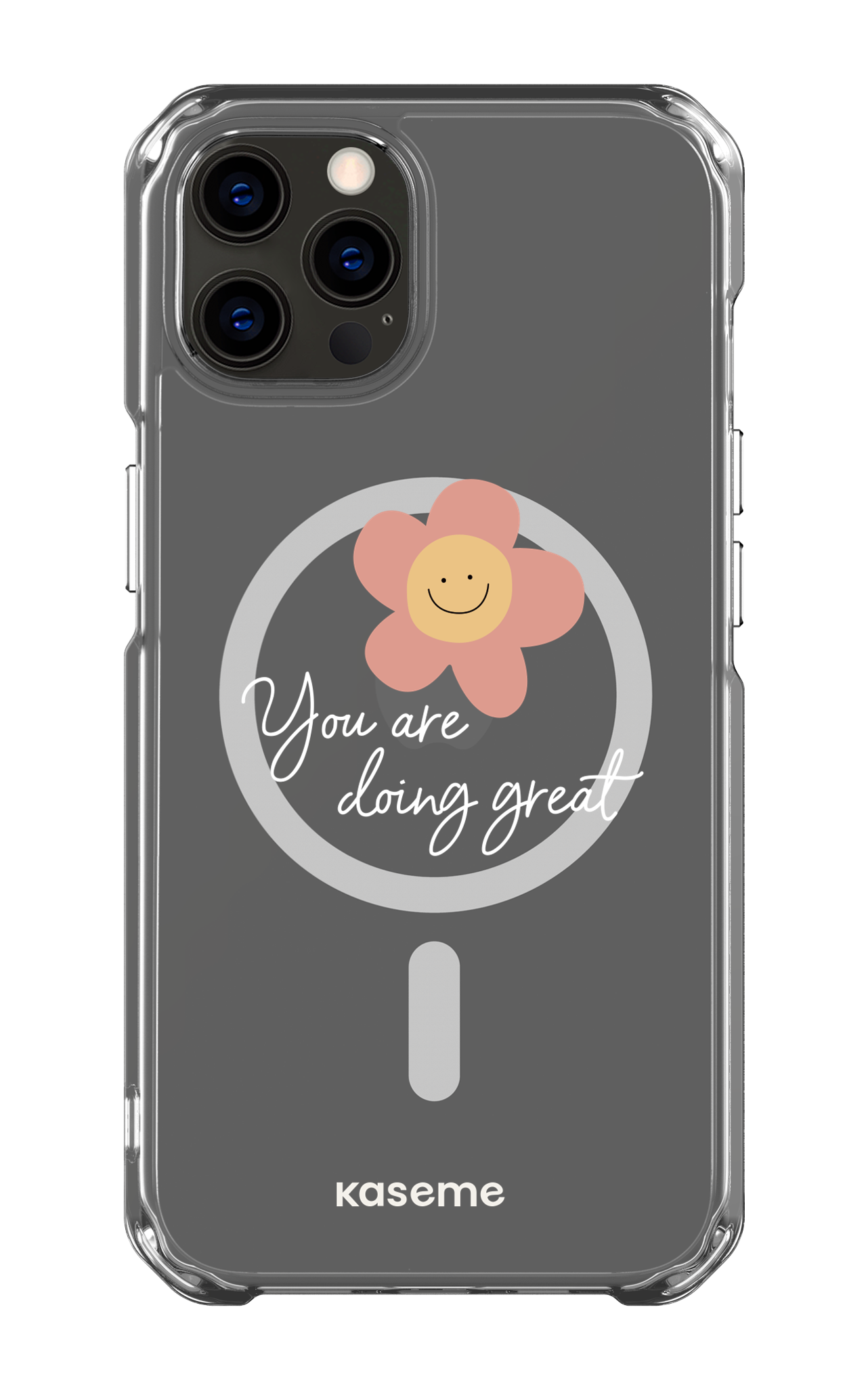 iPhone 12 Pro Clear Case - Magsafe Keep going Clear Case -