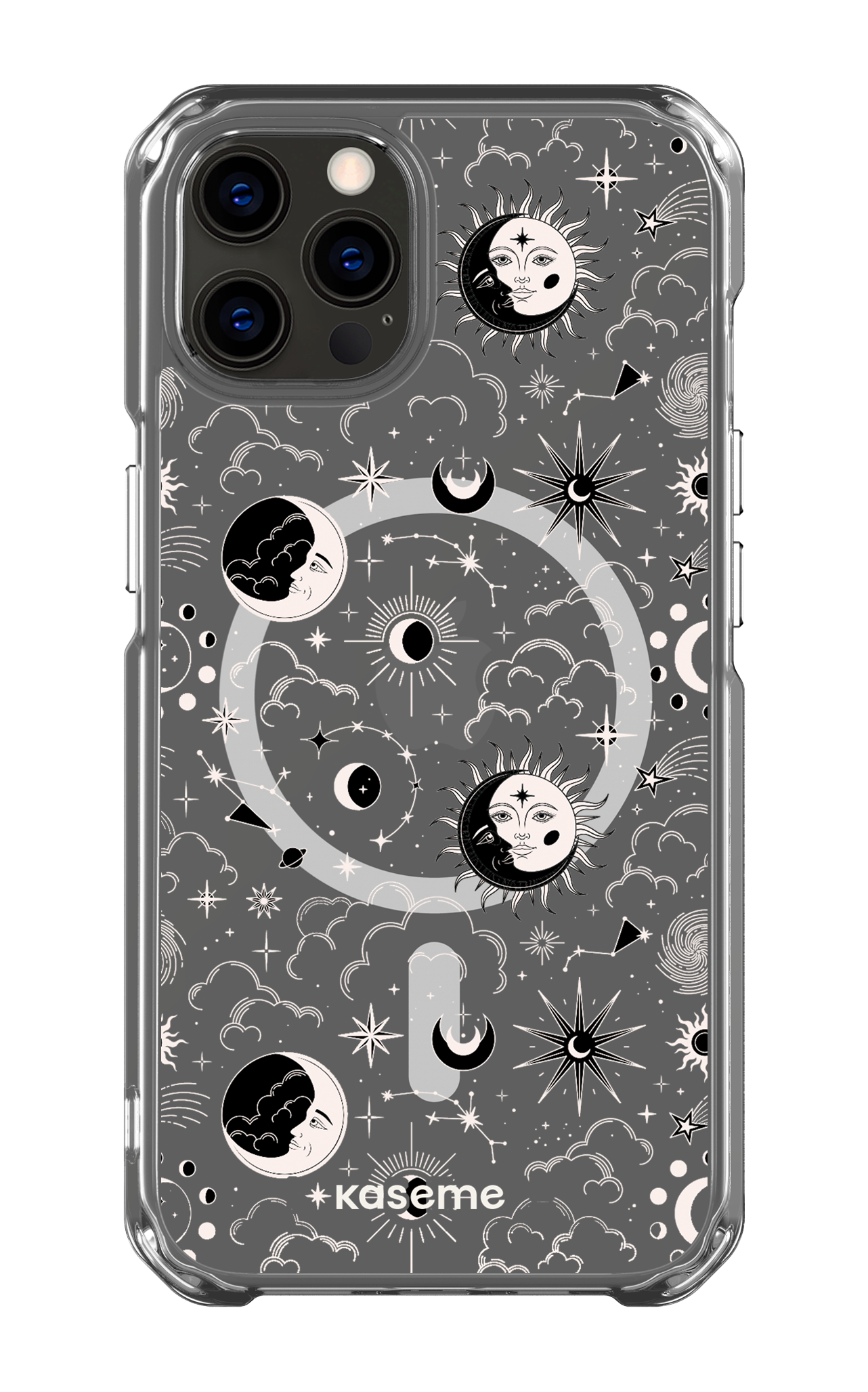 iPhone 12 Pro Clear Case - Magsafe Milky Way White Clear Case -