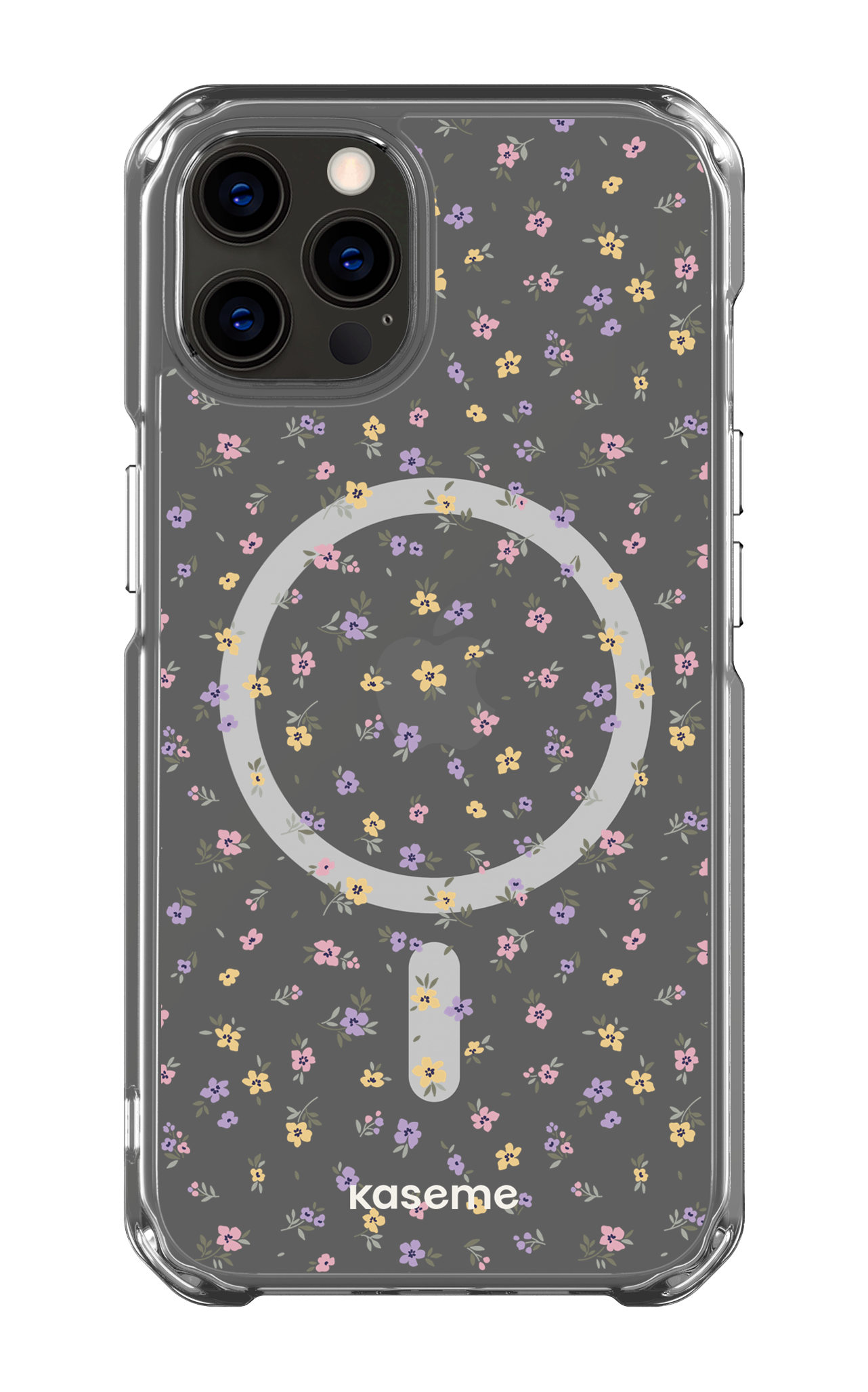 iPhone 12 Pro Clear Case - Magsafe Porcelain Blossom Clear Case -