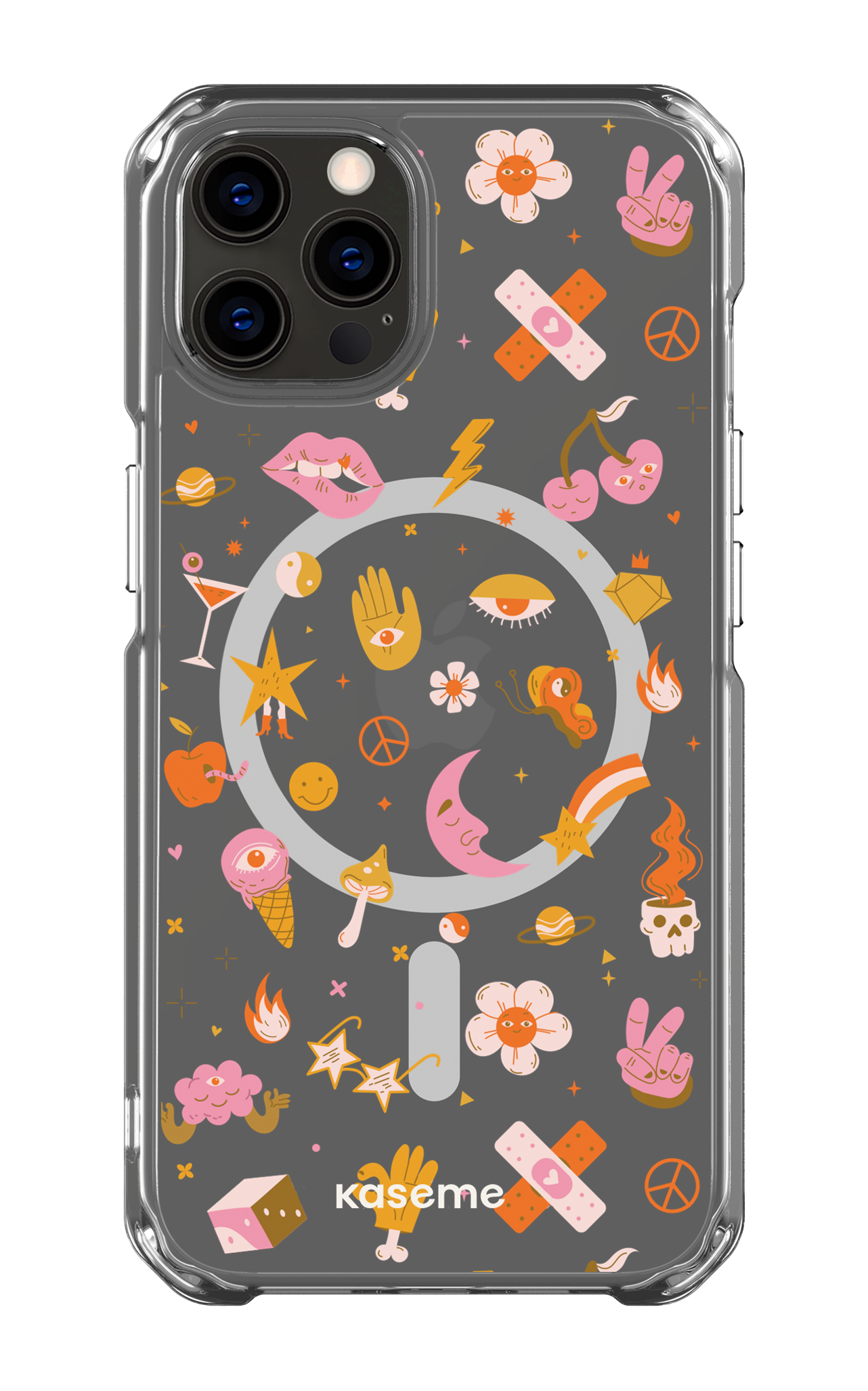 iPhone 12 Pro Clear Case - Magsafe Psycho Clear Case -