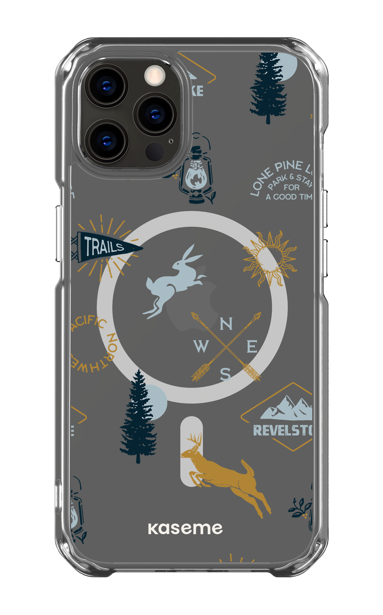 iPhone 12 Pro Clear Case - Magsafe Revelstoke white Clear Case -