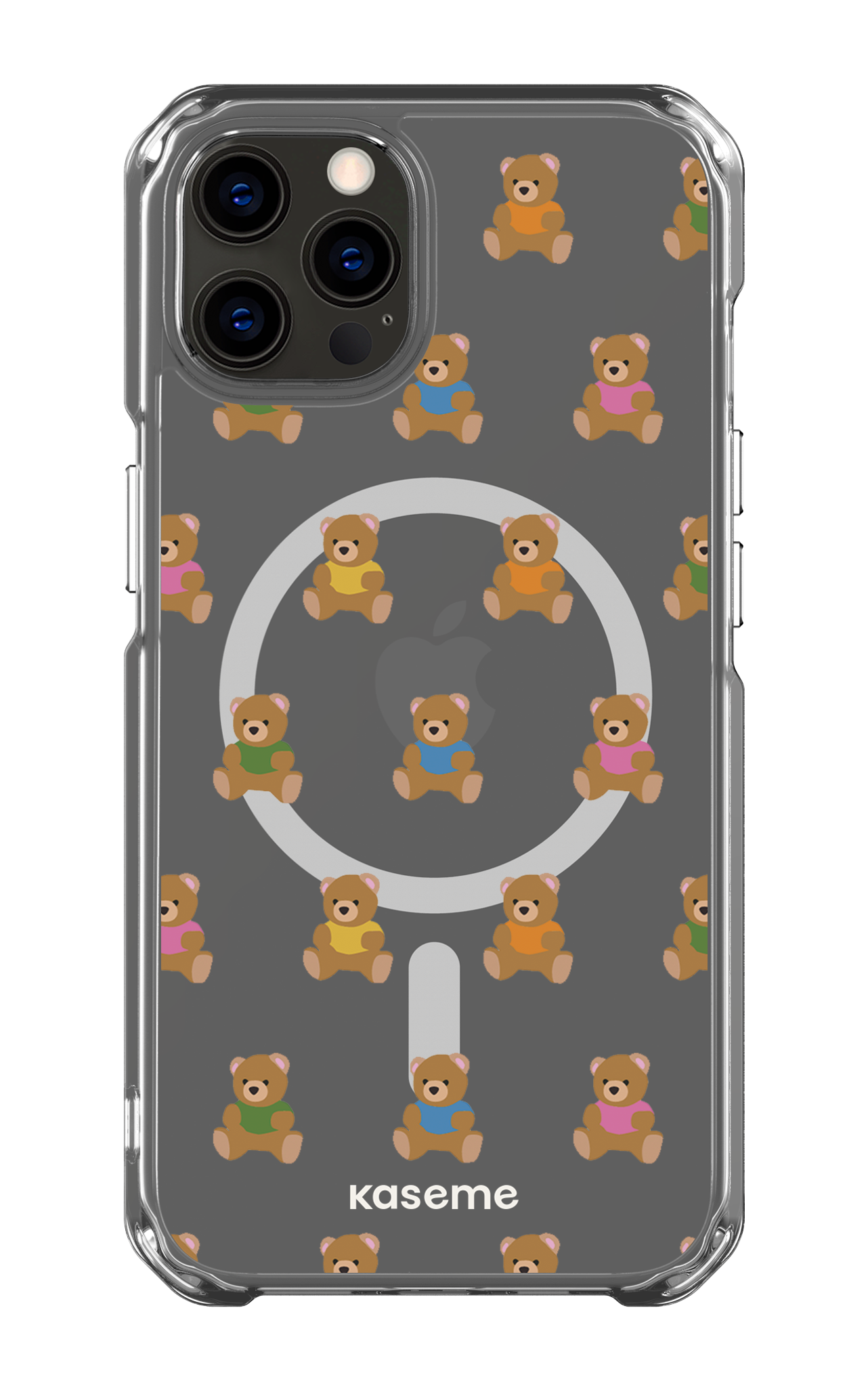 iPhone 12 Pro Clear Case - Magsafe Teddy Clear Case -