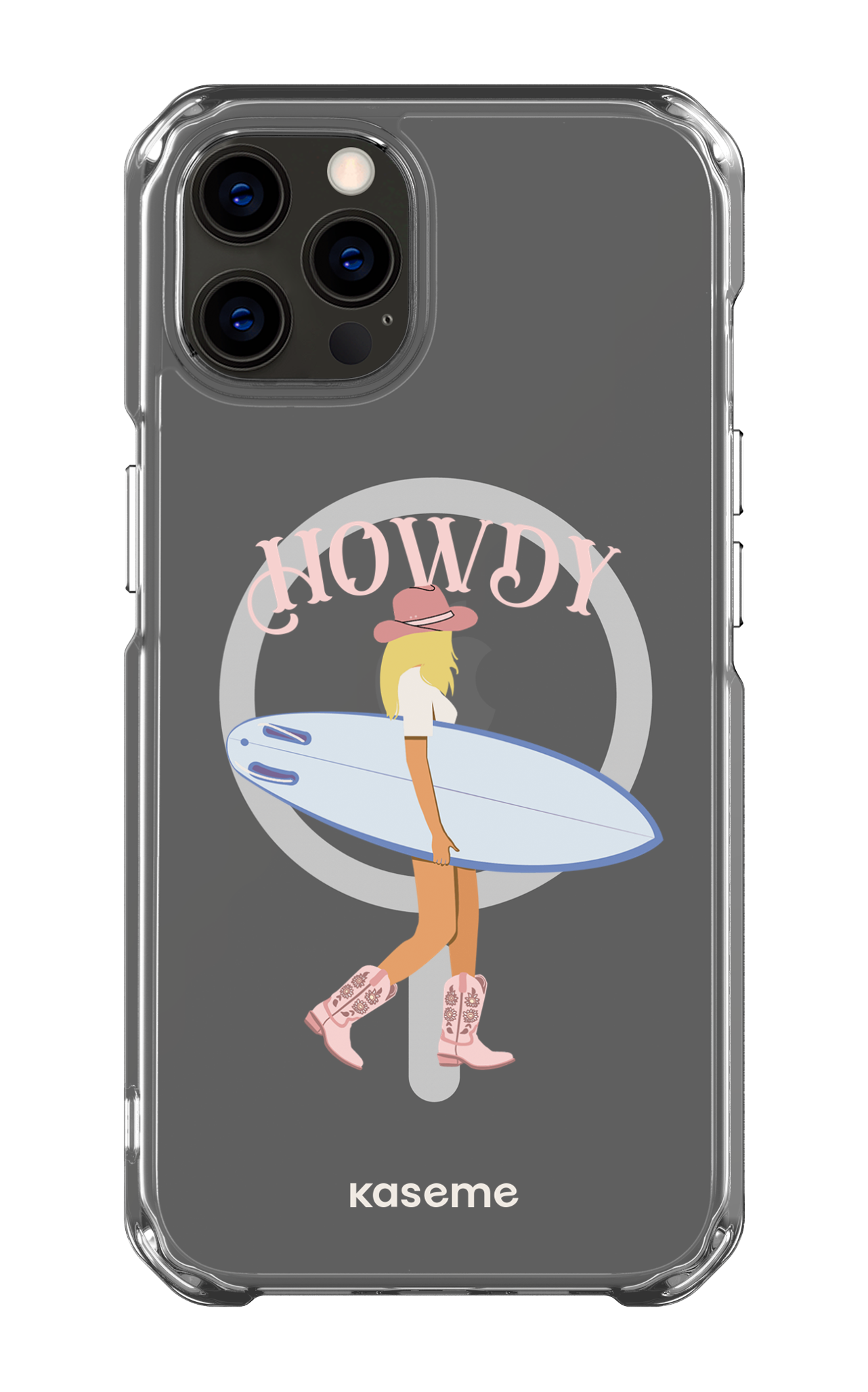 iPhone 12 Pro Clear Case - Magsafe Westsea Pink Clear Case -