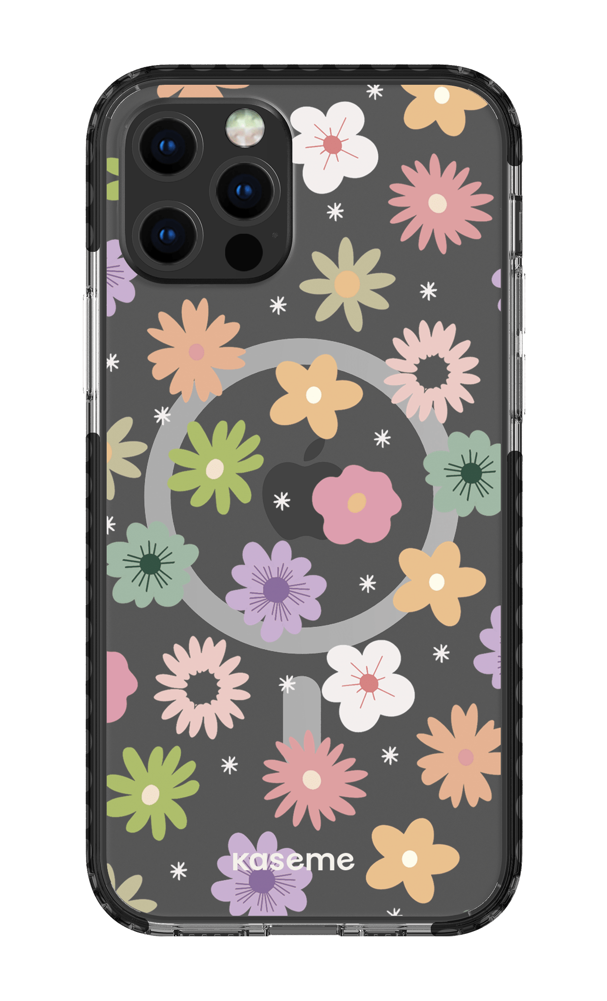 iPhone 12 Pro Clear Case Magsafe - Black Adore small clear case -