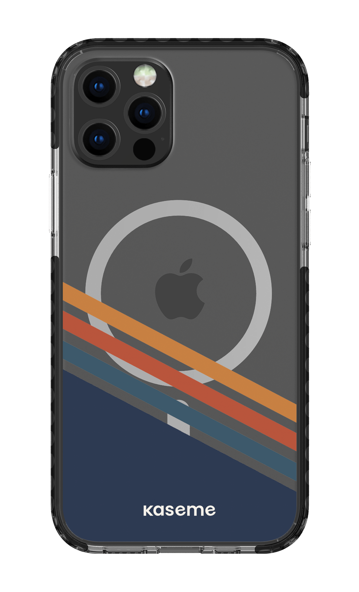 iPhone 12 Pro Clear Case Magsafe - Black Bitter Clear Case -