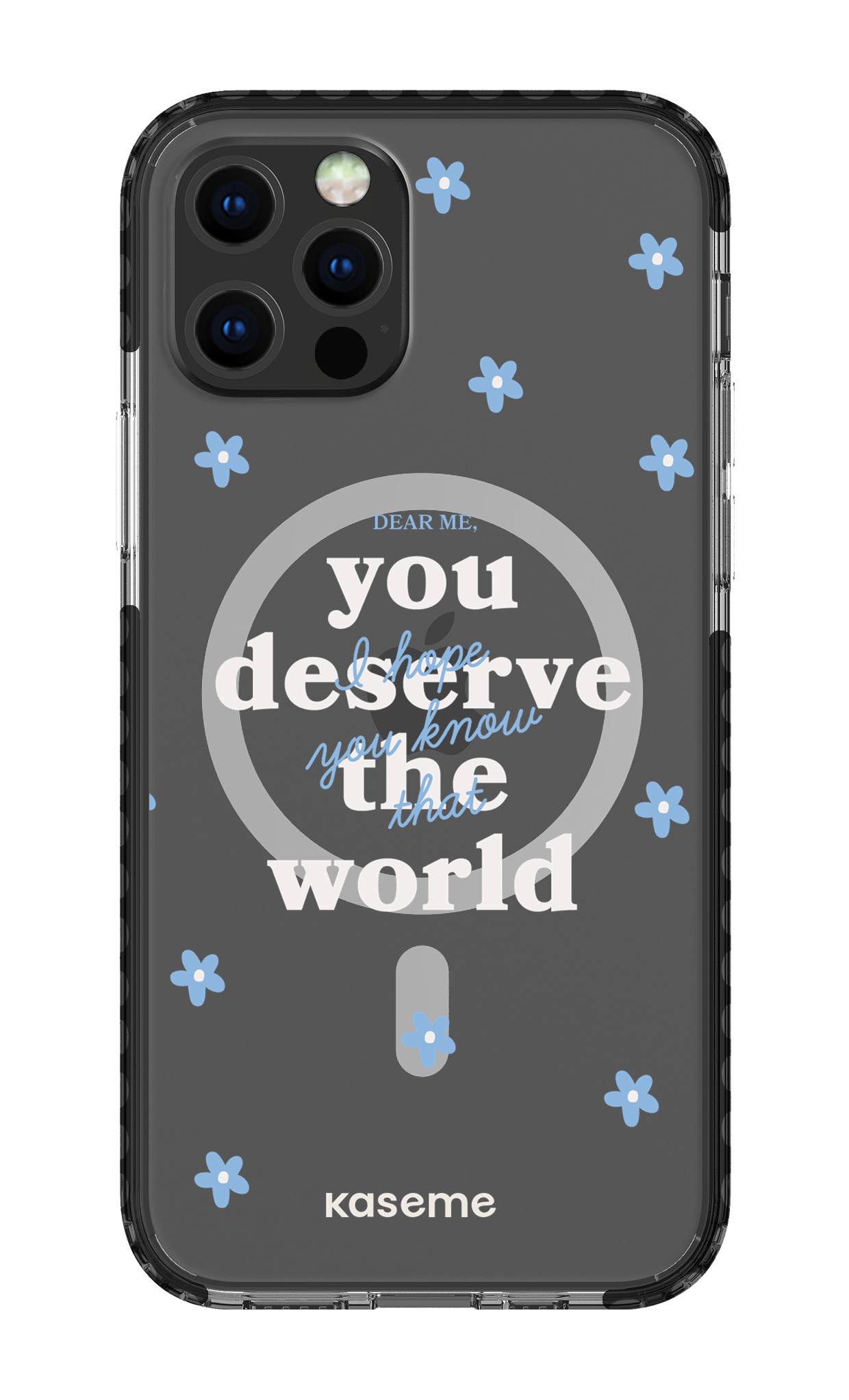 iPhone 12 Pro Clear Case Magsafe - Black Dear Me clear case -