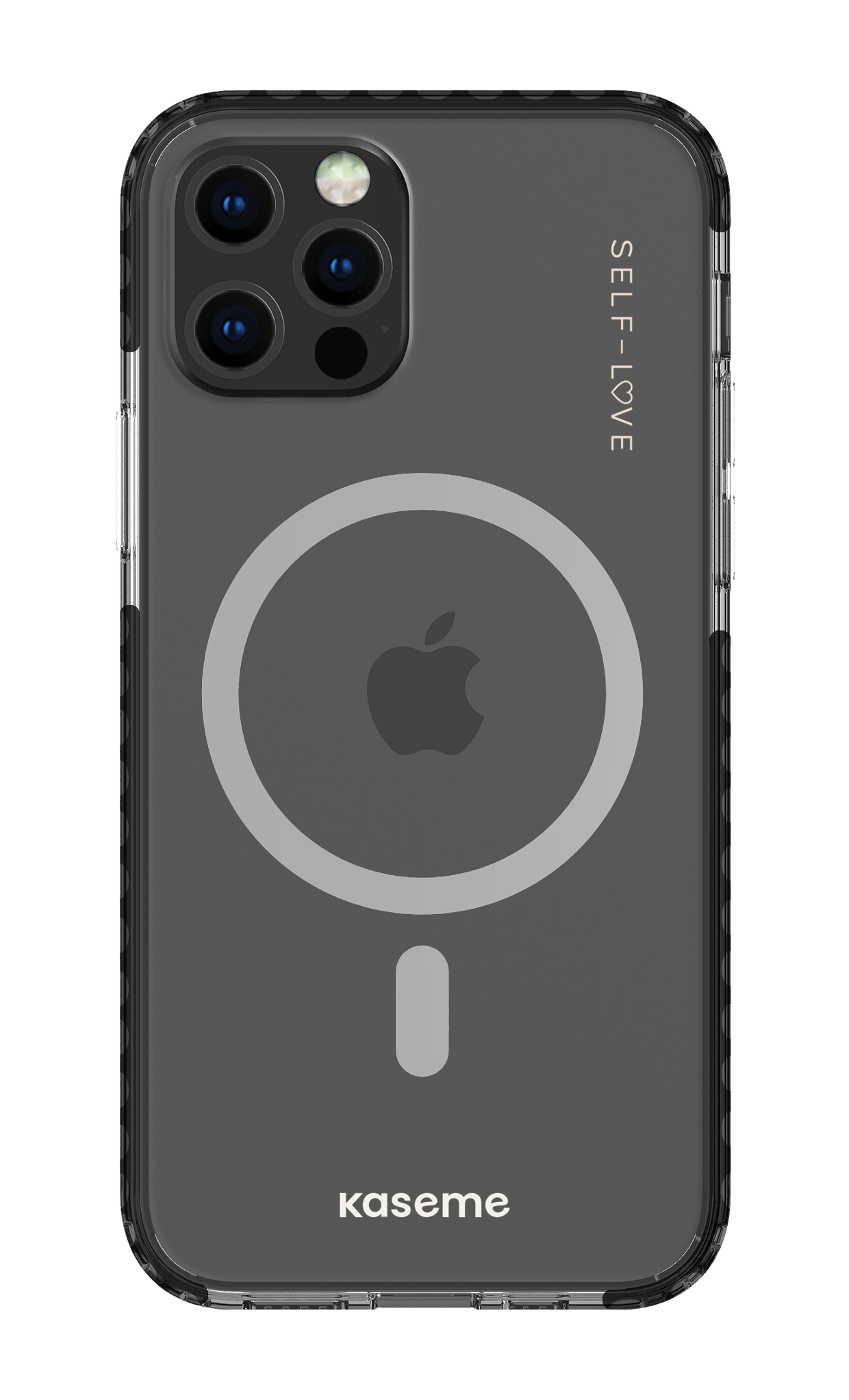 iPhone 12 Pro Clear Case Magsafe - Black Forevermore Clear Case -