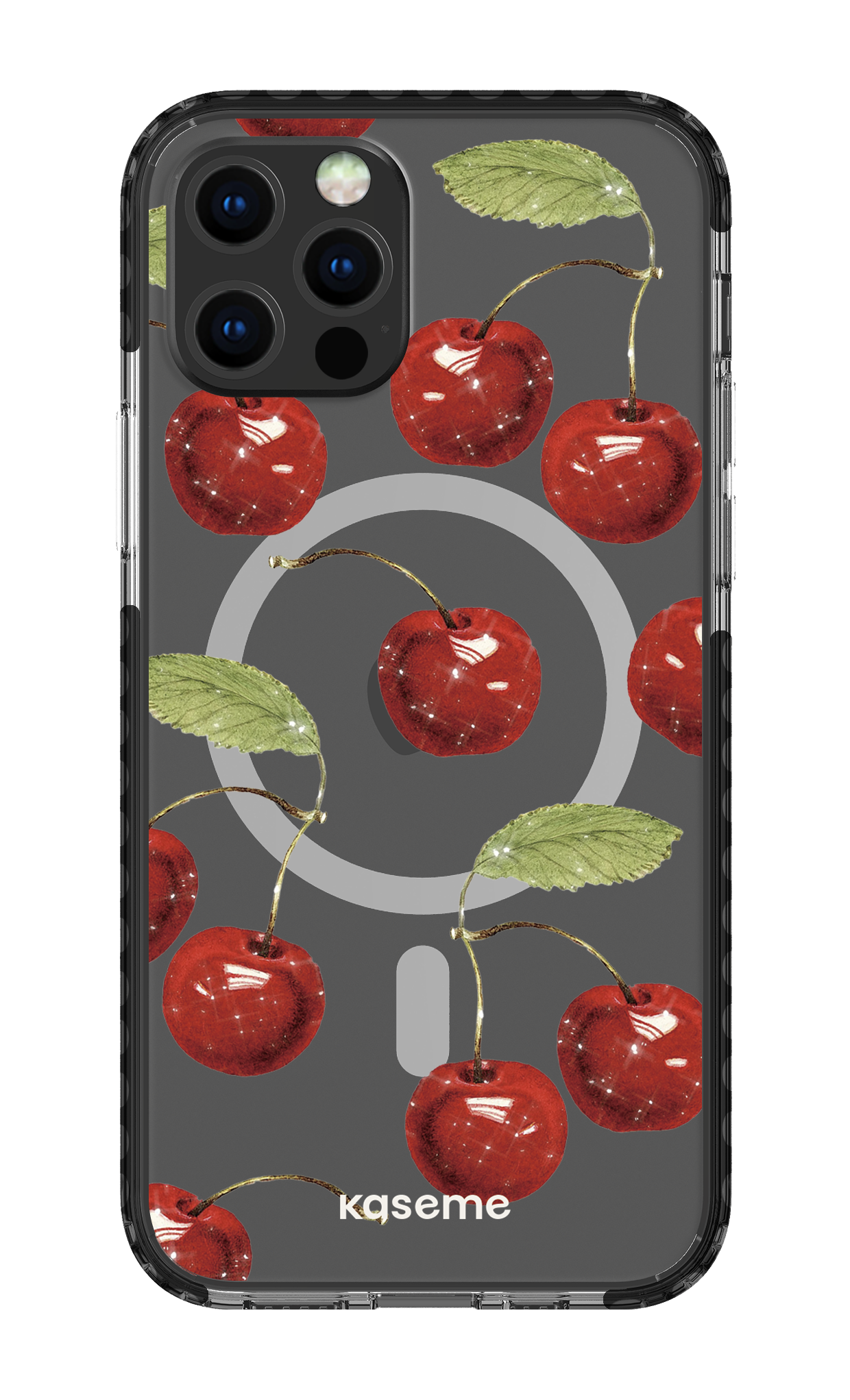 iPhone 12 Pro Clear Case Magsafe - Black Juicy Clear Case -