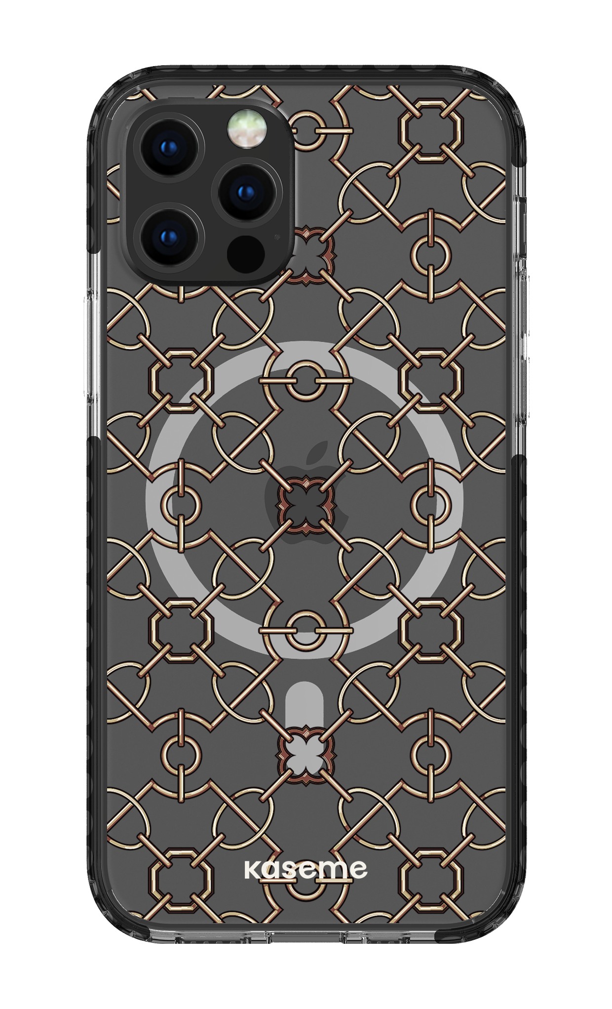 iPhone 12 Pro Clear Case Magsafe - Black Refined Clear Case -