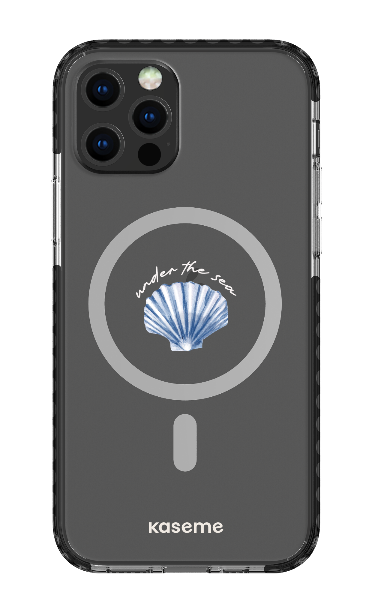 iPhone 12 Pro Clear Case Magsafe - Black Sealia Clear Case -