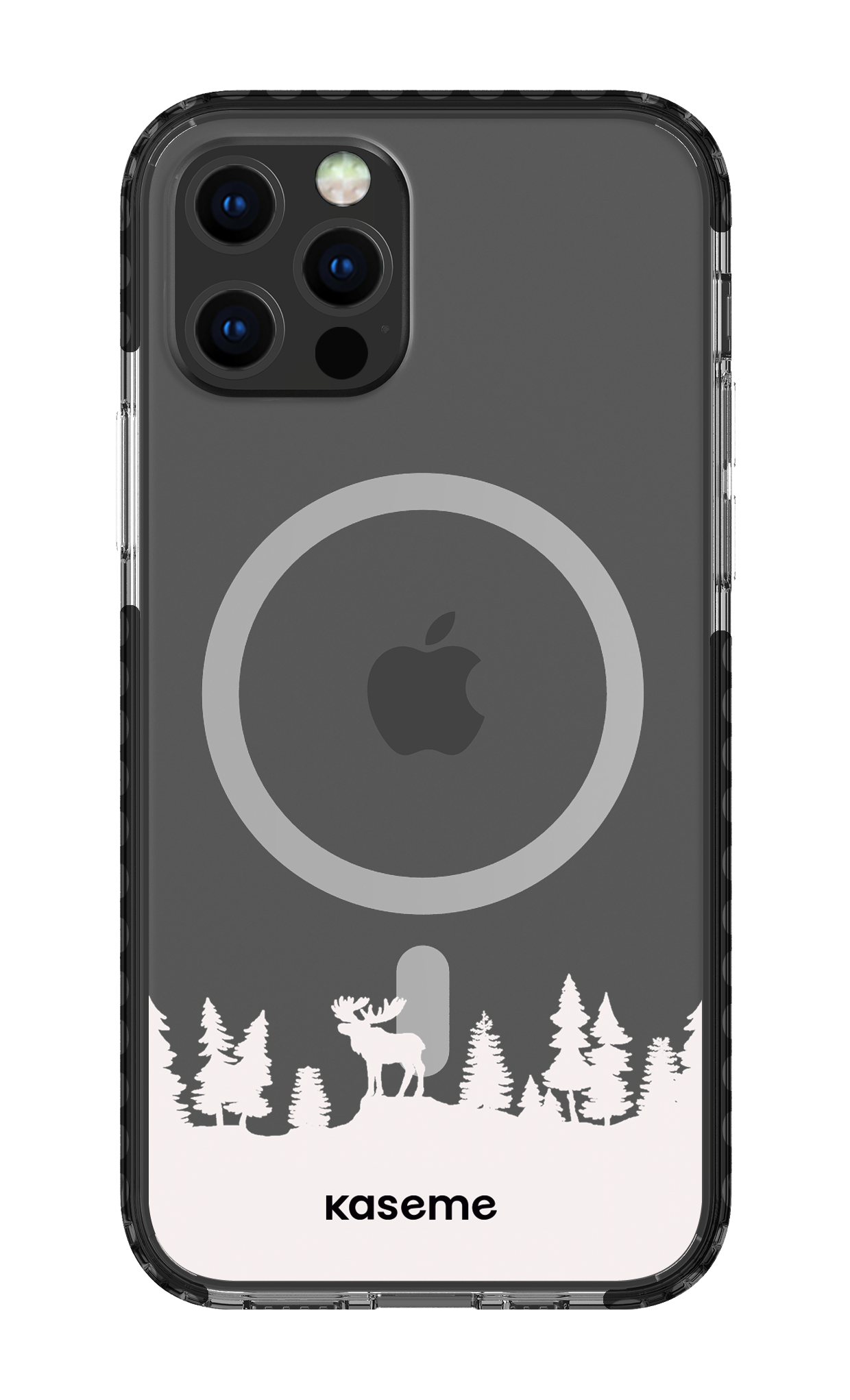 iPhone 12 Pro Clear Case Magsafe - Black The Moose Clear Case -