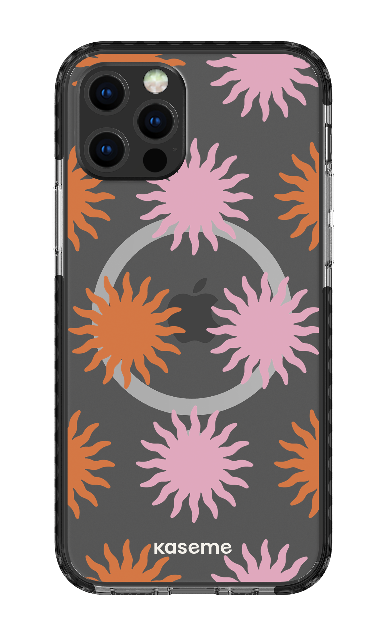 iPhone 12 Pro Clear Case Magsafe - Black Vitamin Sea Clear Case -