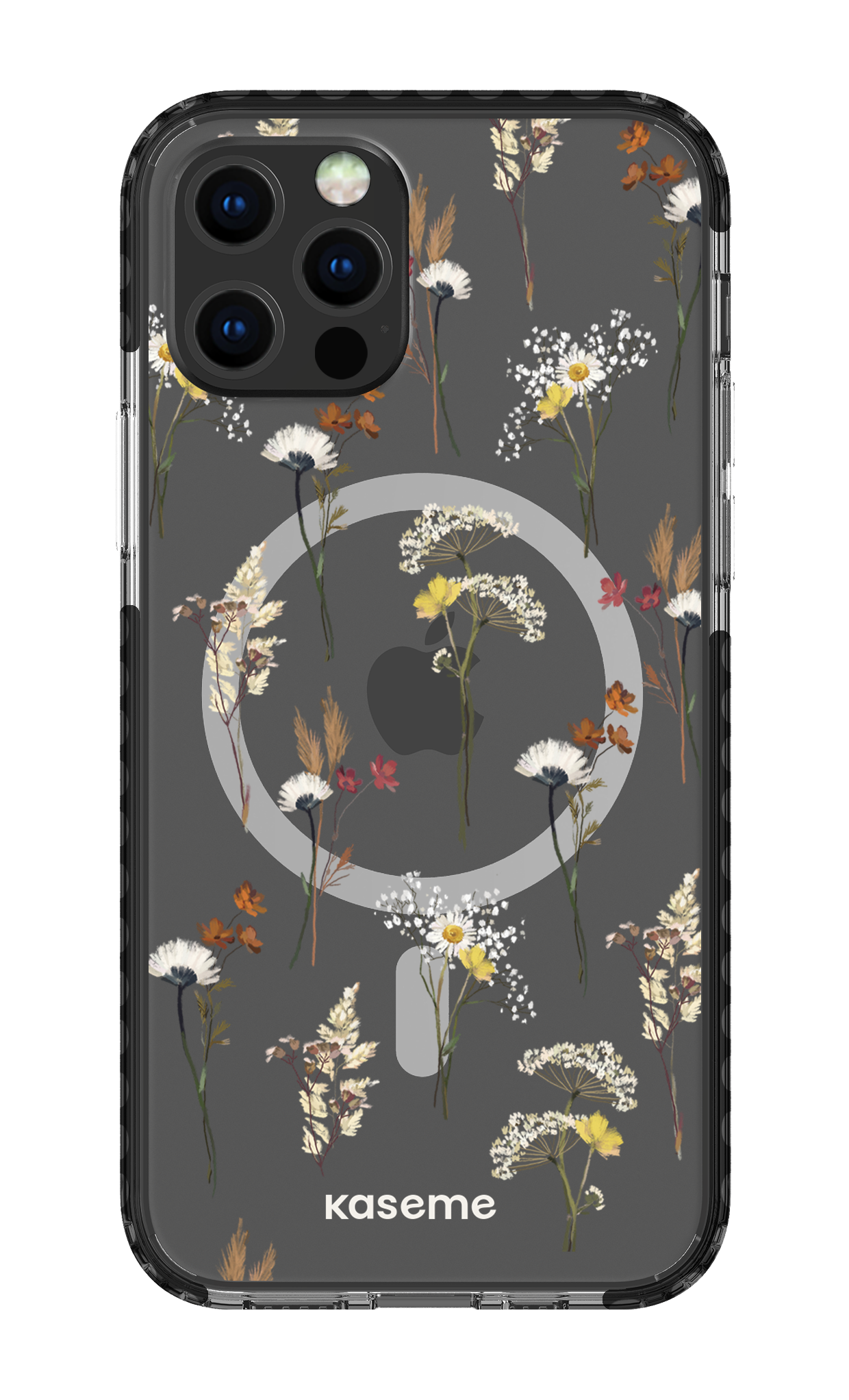 iPhone 12 Pro Clear Case Magsafe - Black Wilderness Clear Case -