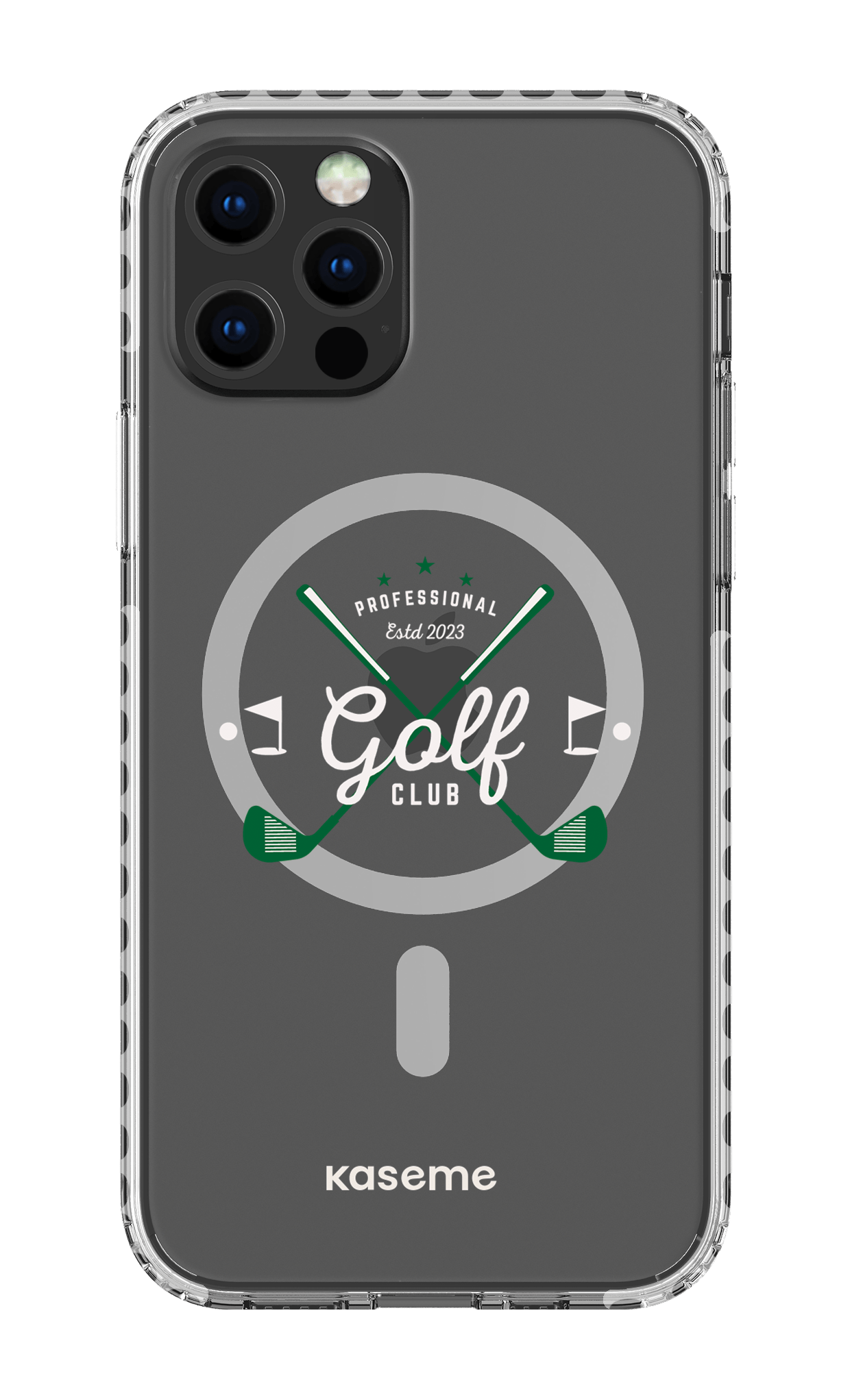 iPhone 12 Pro Clear Case Magsafe - White Bogey clear case -