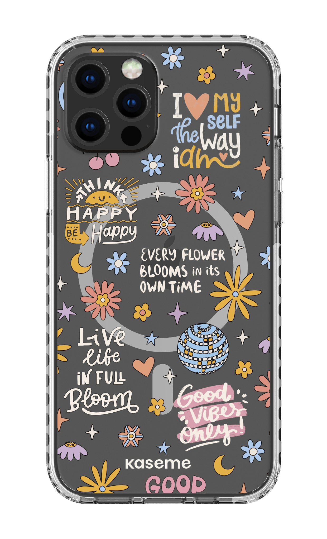 iPhone 12 Pro Clear Case Magsafe - White Candid clear case -