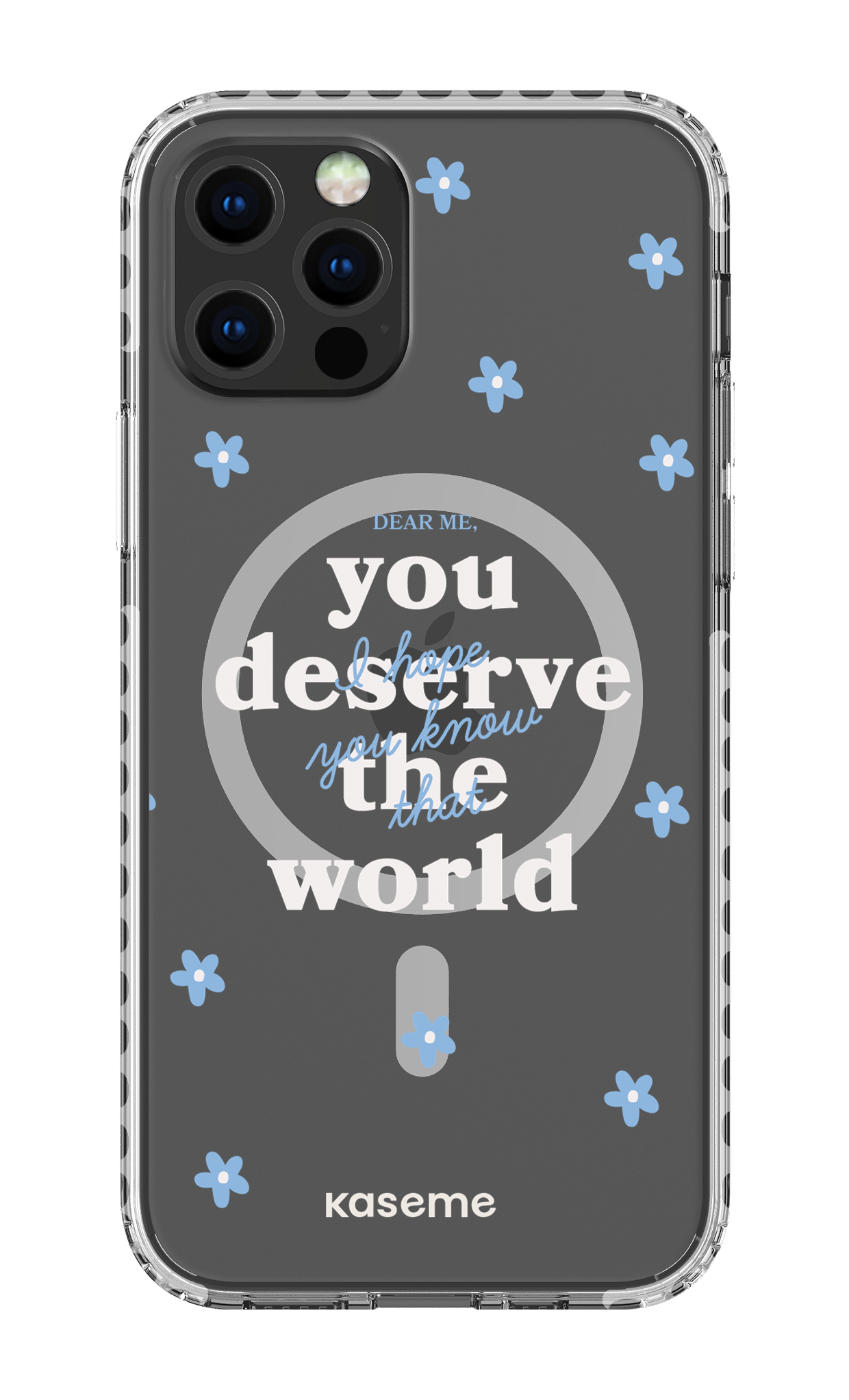 iPhone 12 Pro Clear Case Magsafe - White Dear Me clear case -