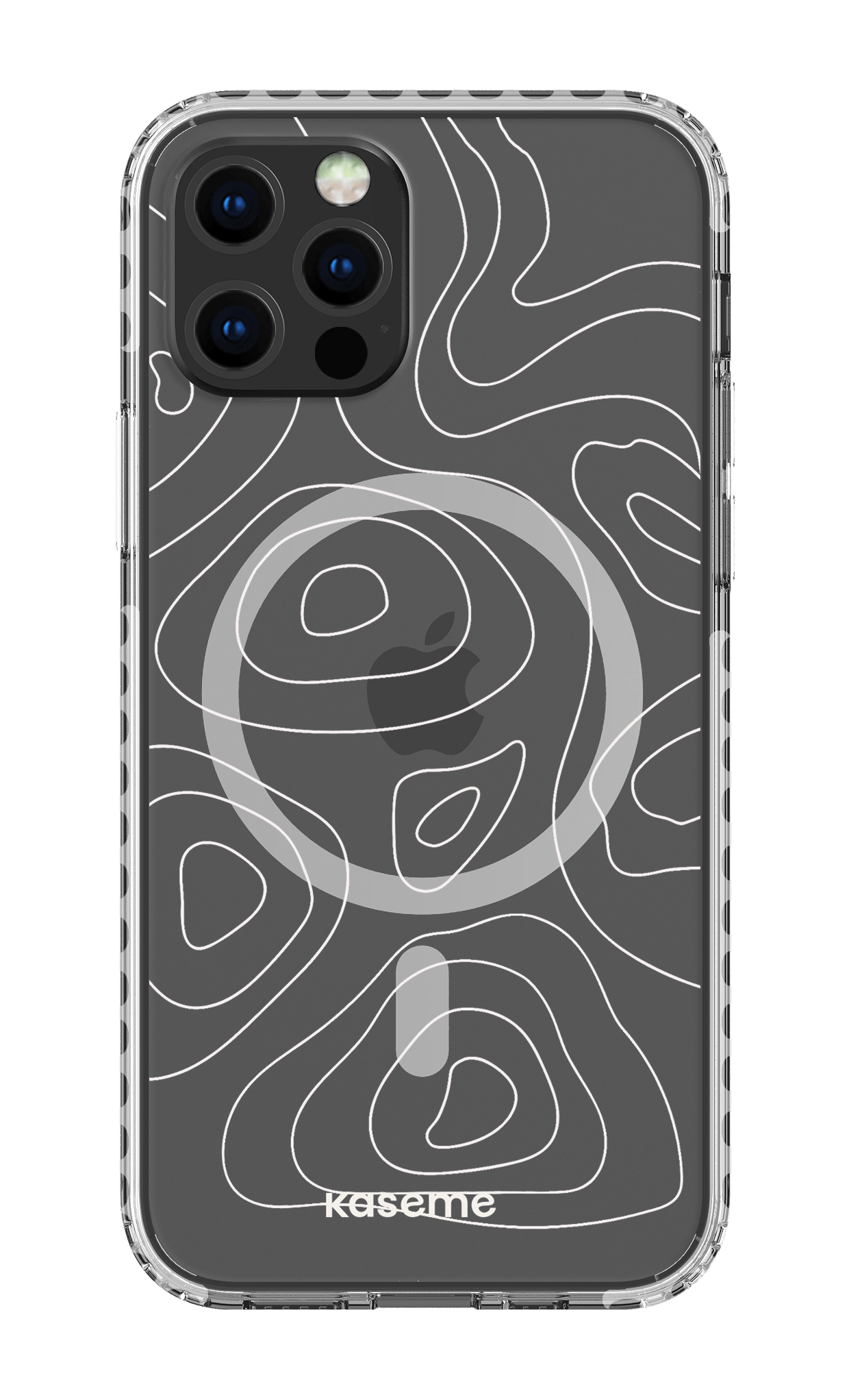 iPhone 12 Pro Clear Case Magsafe - White Enigma Clear Case -