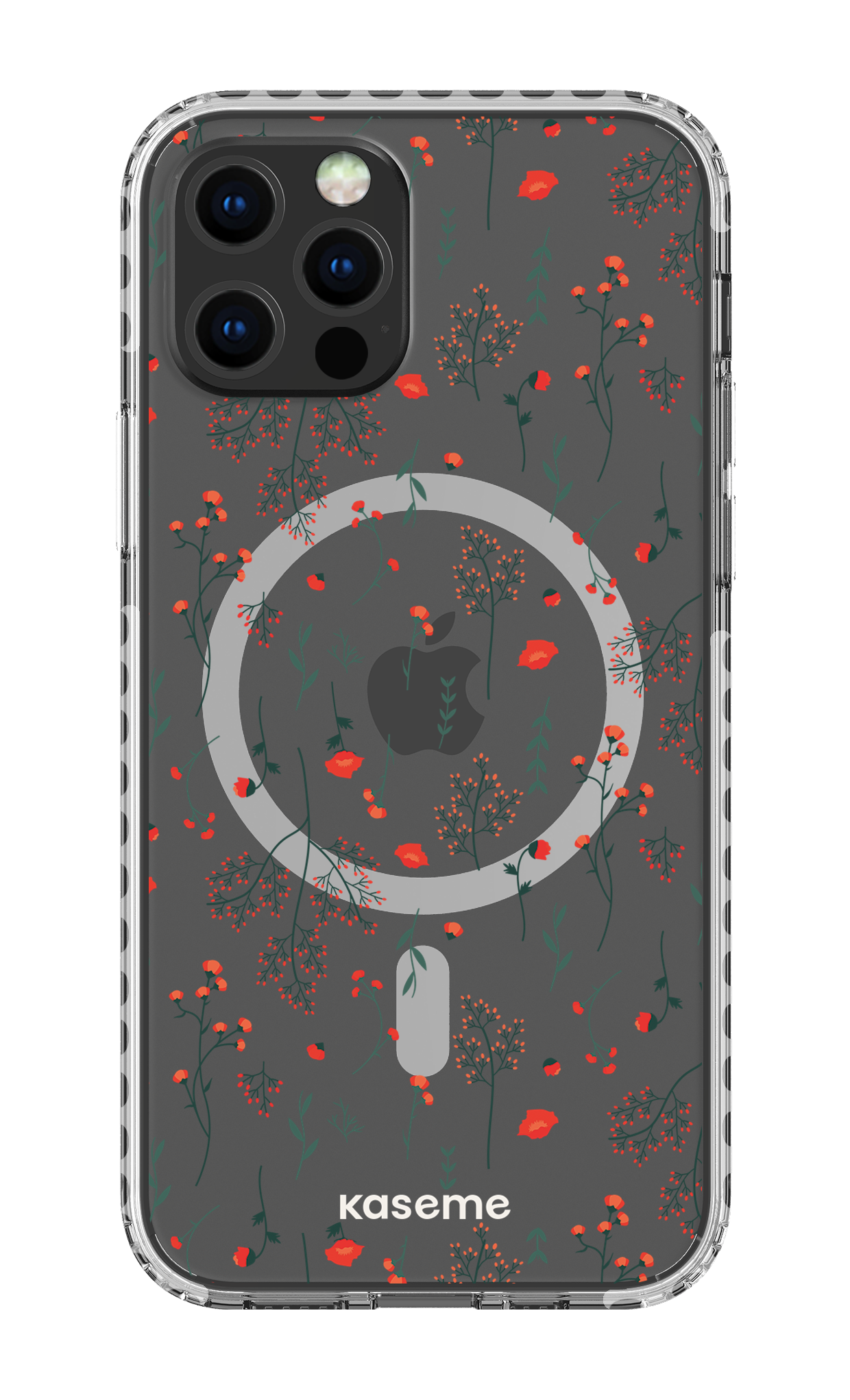 iPhone 12 Pro Clear Case Magsafe - White Evelyn Clear Case -