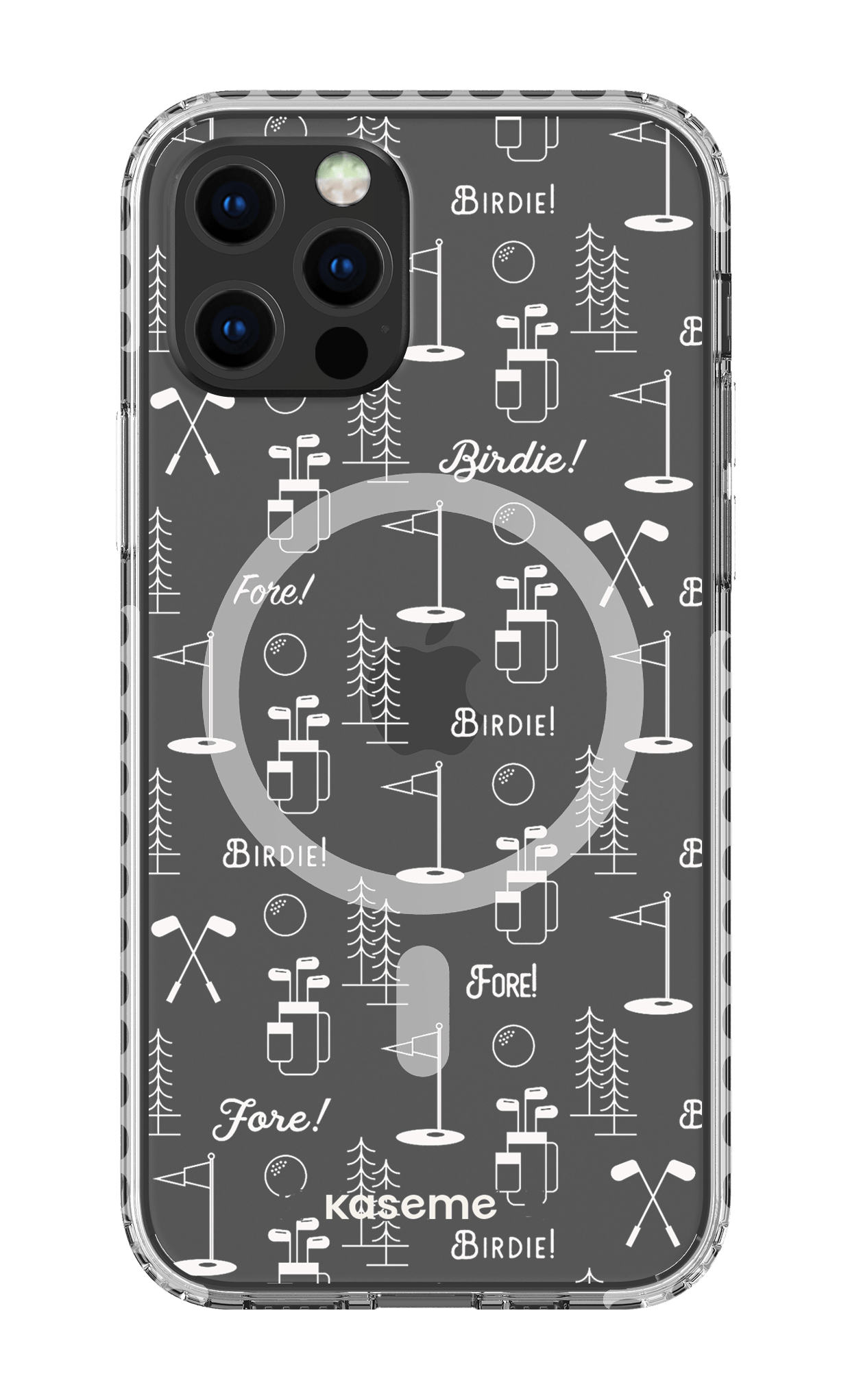 iPhone 12 Pro Clear Case Magsafe - White Fore clear case -