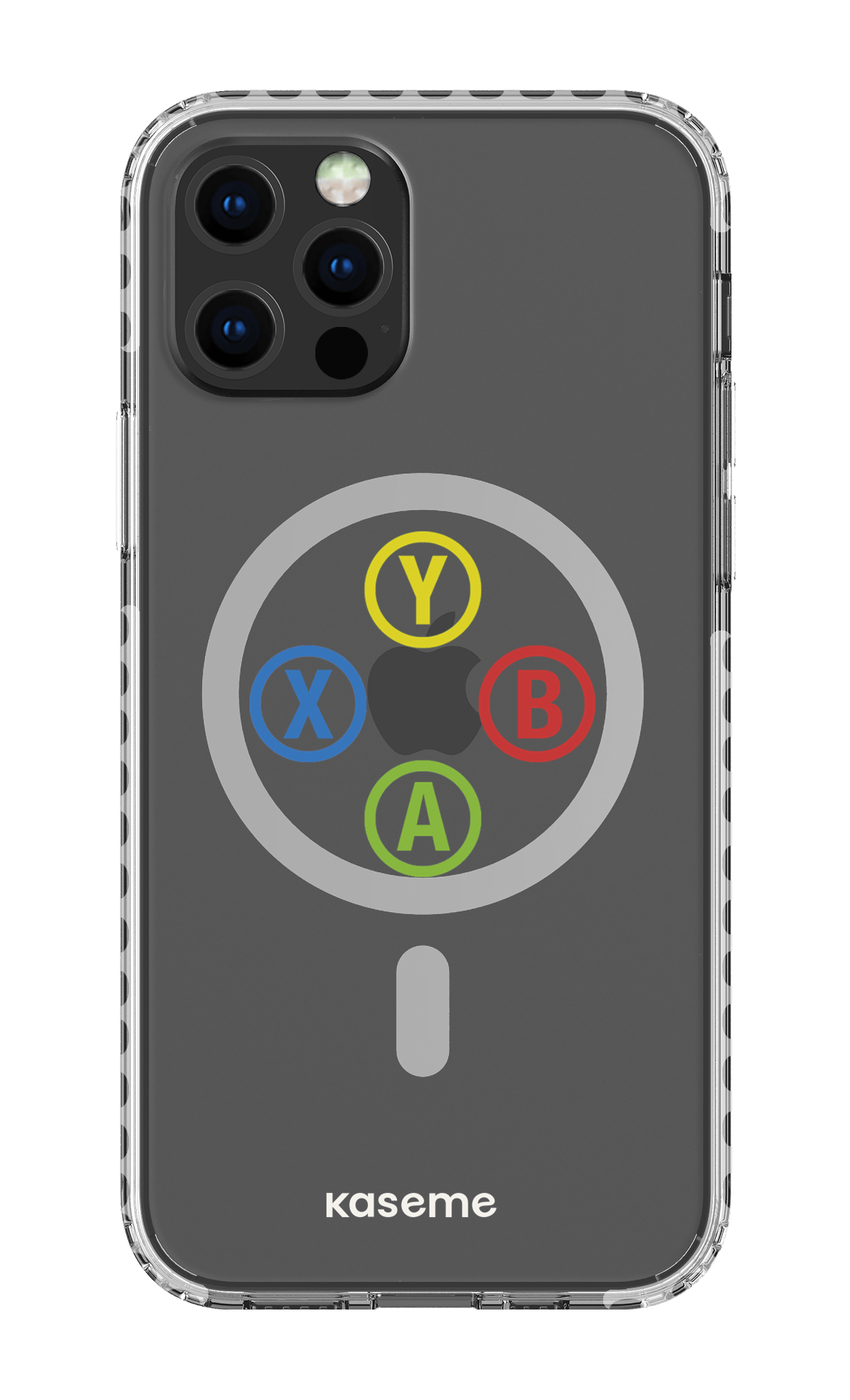 iPhone 12 Pro Clear Case Magsafe - White Game clear case -