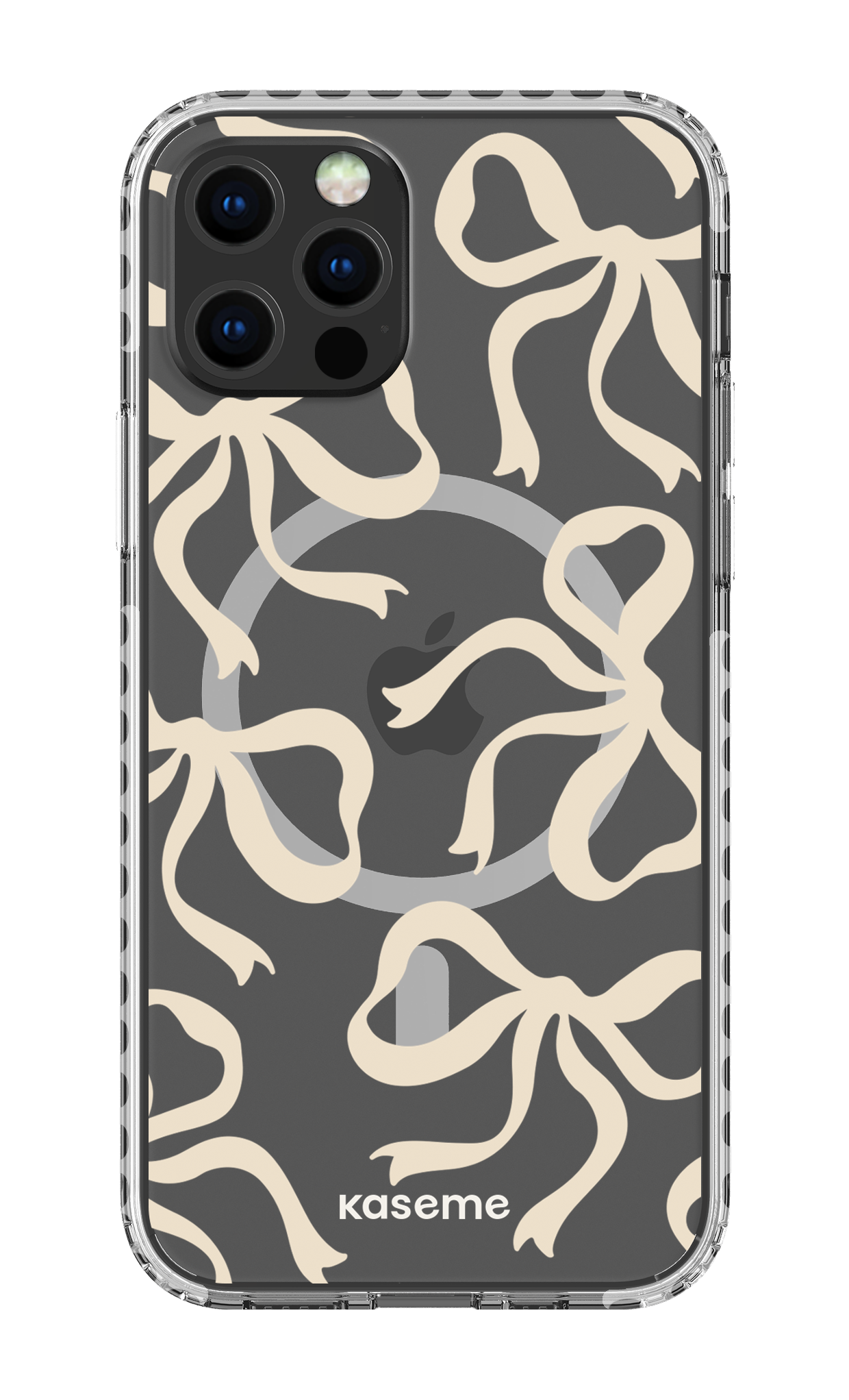 iPhone 12 Pro Clear Case Magsafe - White Lace Clear Case -