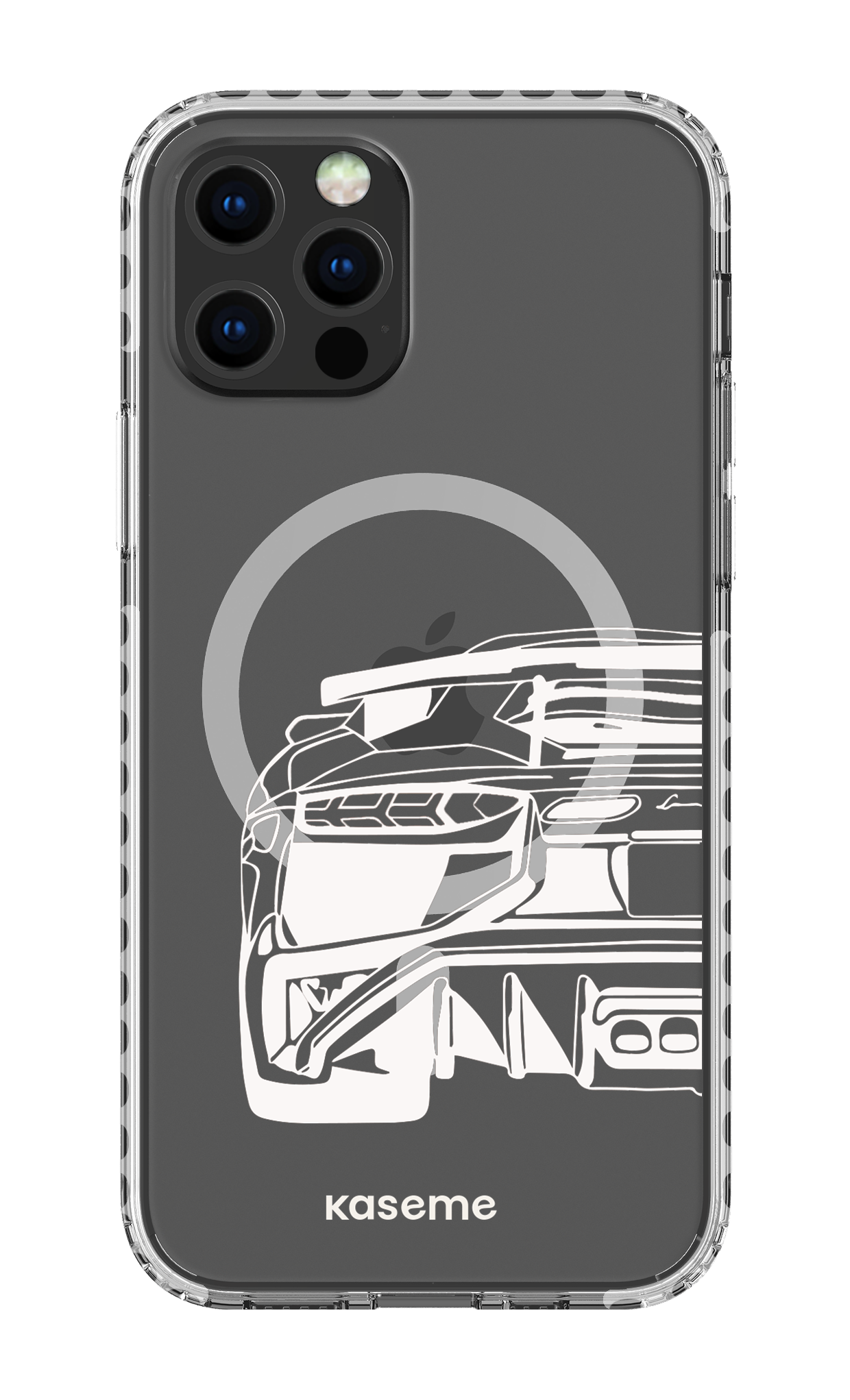 iPhone 12 Pro Clear Case Magsafe - White Lambo clear case -