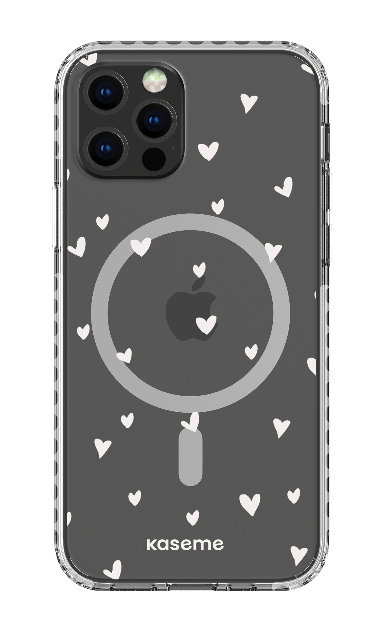 iPhone 12 Pro Clear Case Magsafe - White Lovely Clear Case -