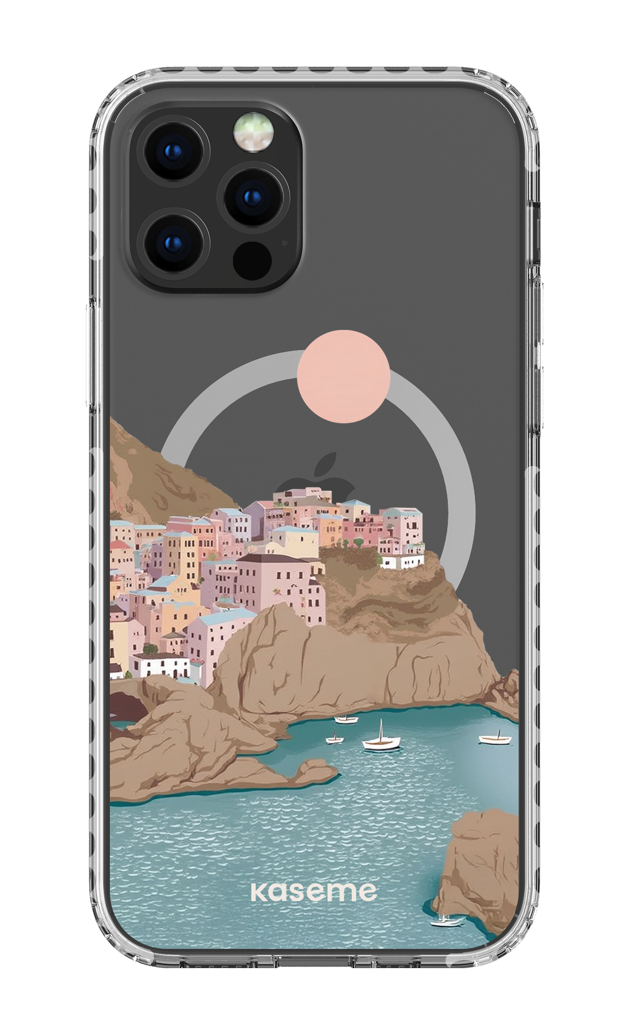 iPhone 12 Pro Clear Case Magsafe - White Mediterrana Clear Case -