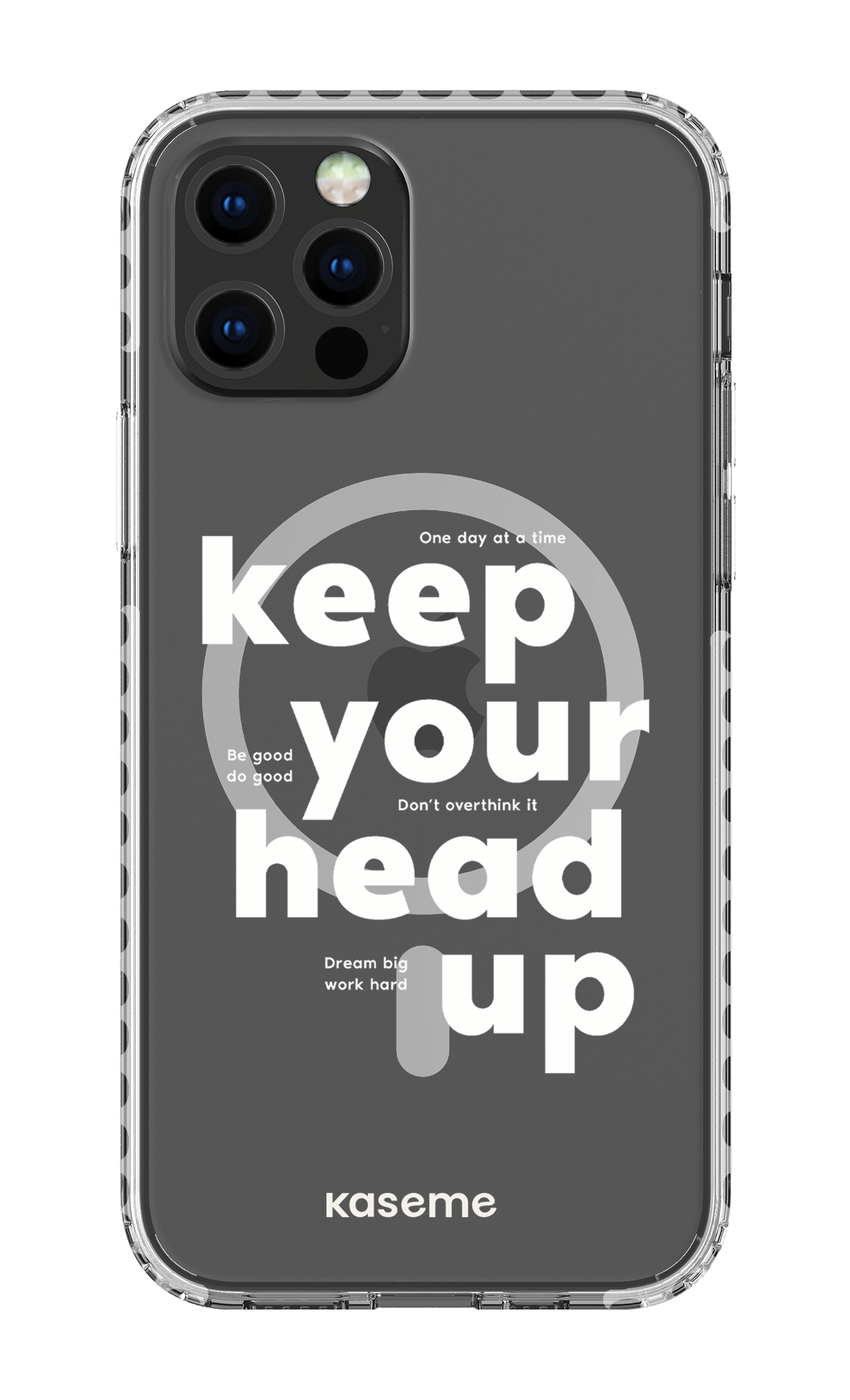 iPhone 12 Pro Clear Case Magsafe - White Mindset Clear Case -