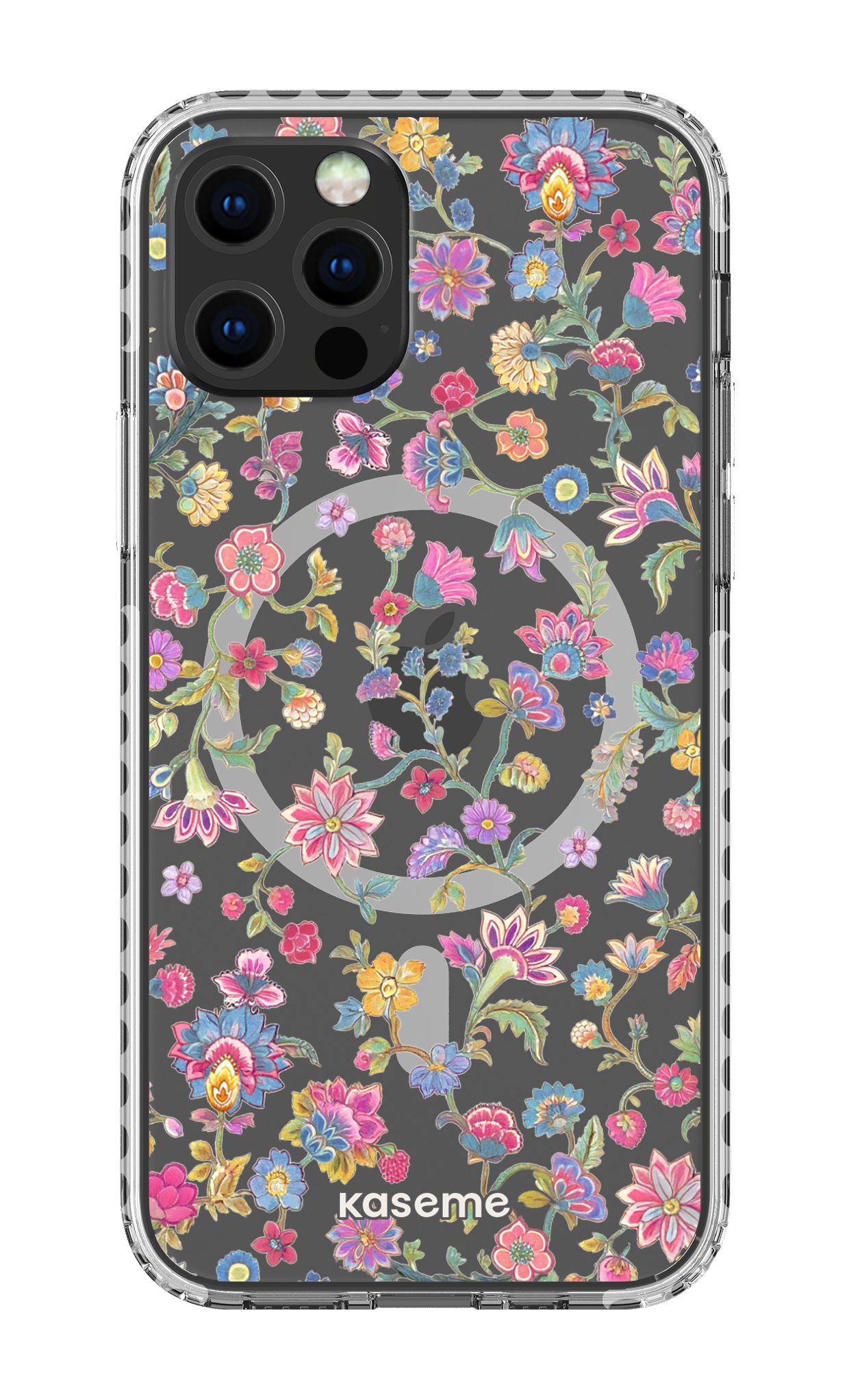 iPhone 12 Pro Clear Case Magsafe - White Secret Garden Clear Case -